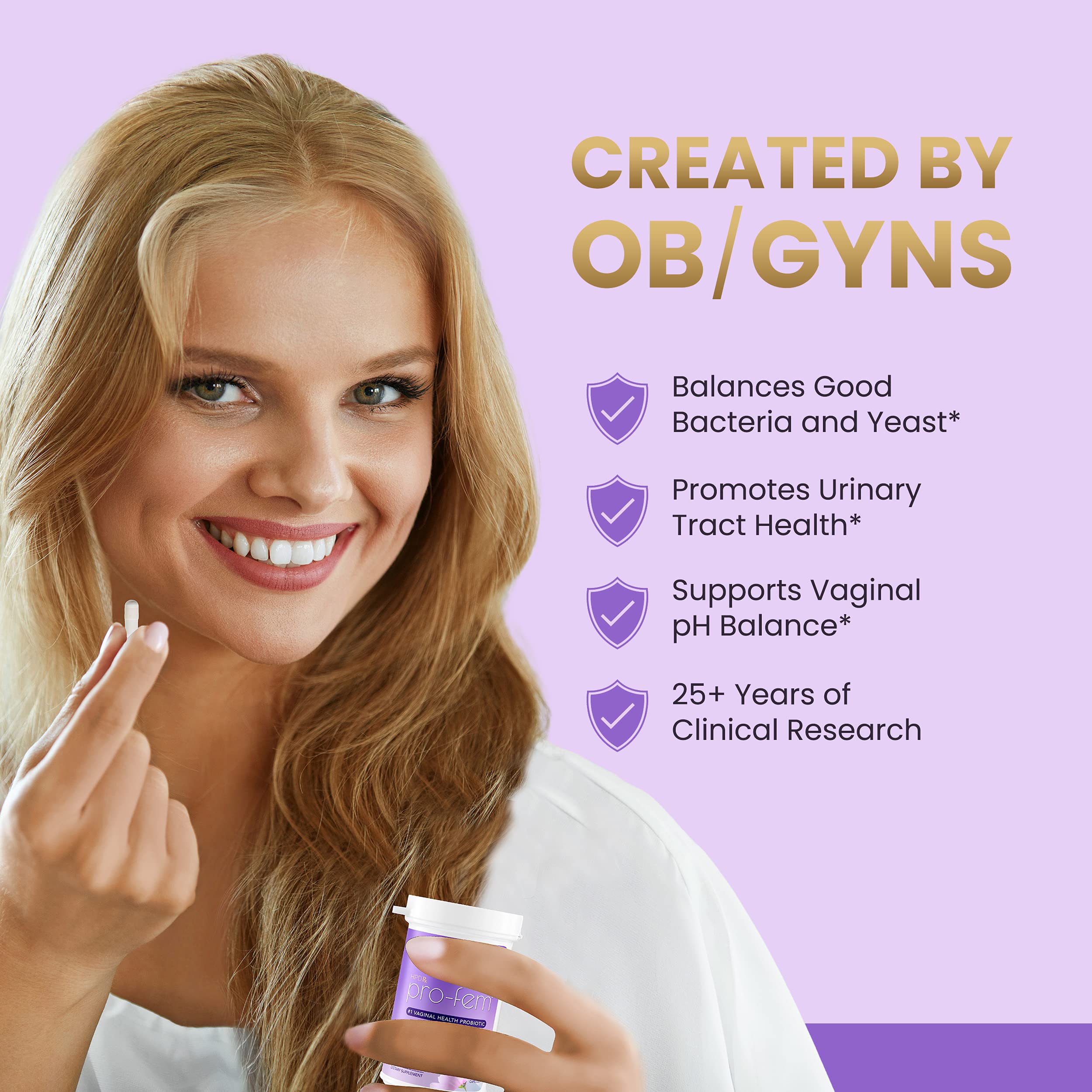 HPD Rx Pro-Fem #1 Vaginal Health Probiotic | Vaginal Probiotics | Clinically Proven to Promote Yeast & PH HPD Rx buy supplements canada