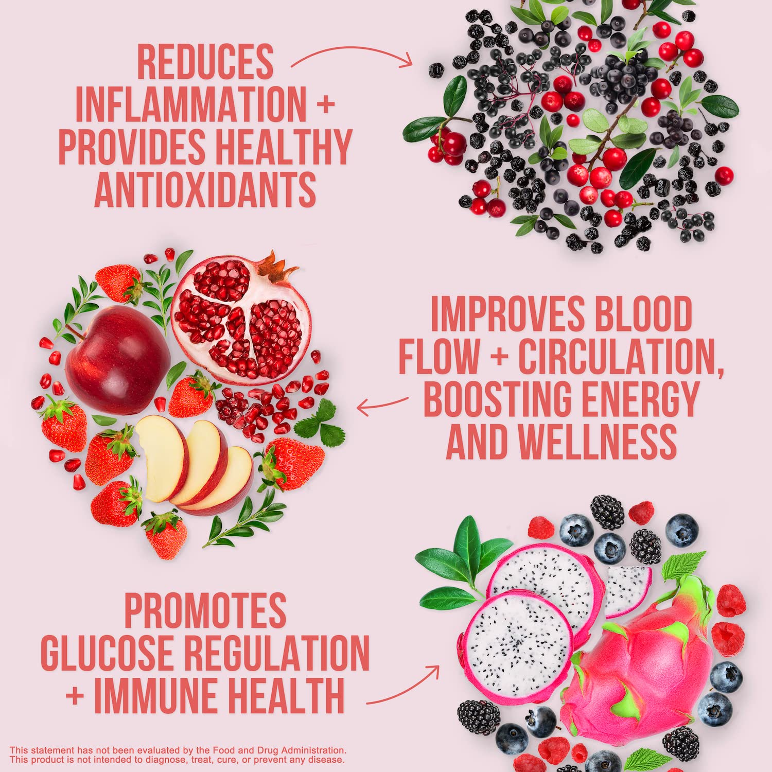 NAKED Reds Superfood Powder - Healthy, Energizing Polyphenol Fruit Powder Mix, No Fillers, No Additives, Vegan, Non-GMO, Gluten Free - 28 Servings NAKED buy supplements canada
