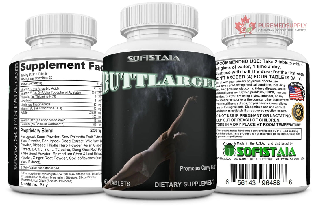 BEAUTIFYEM Sofistaia BUTTLARGER Natural Enhancement Supplement, 60 Tablets, Essential Nutrients for Curves and Confidence BEAUTIFYEM buy supplements canada