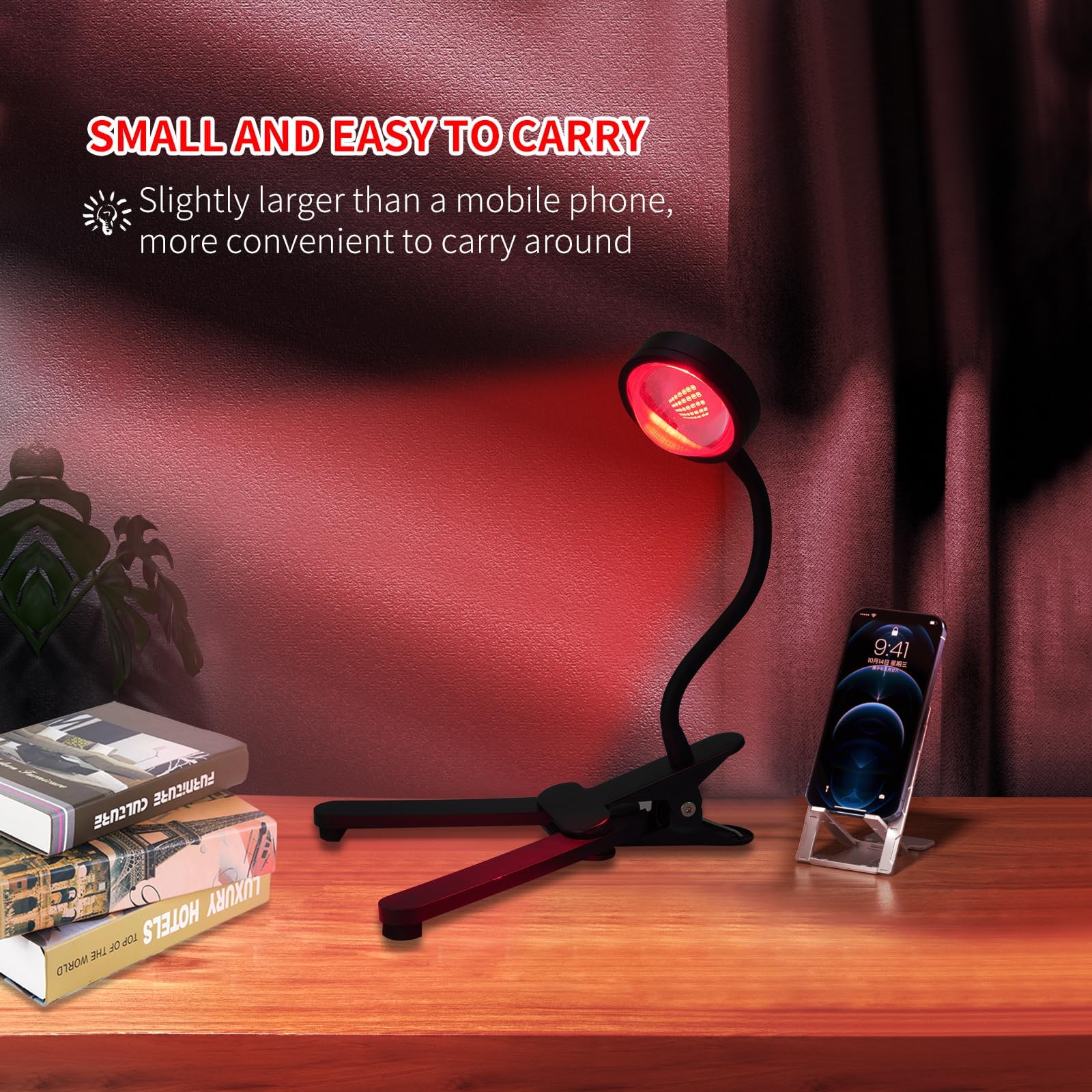 WTINTELL Red Light Therapy for Face, 660nm LED Red Light Therapy Light with Clip, Suitable WTINTELL buy supplements canada