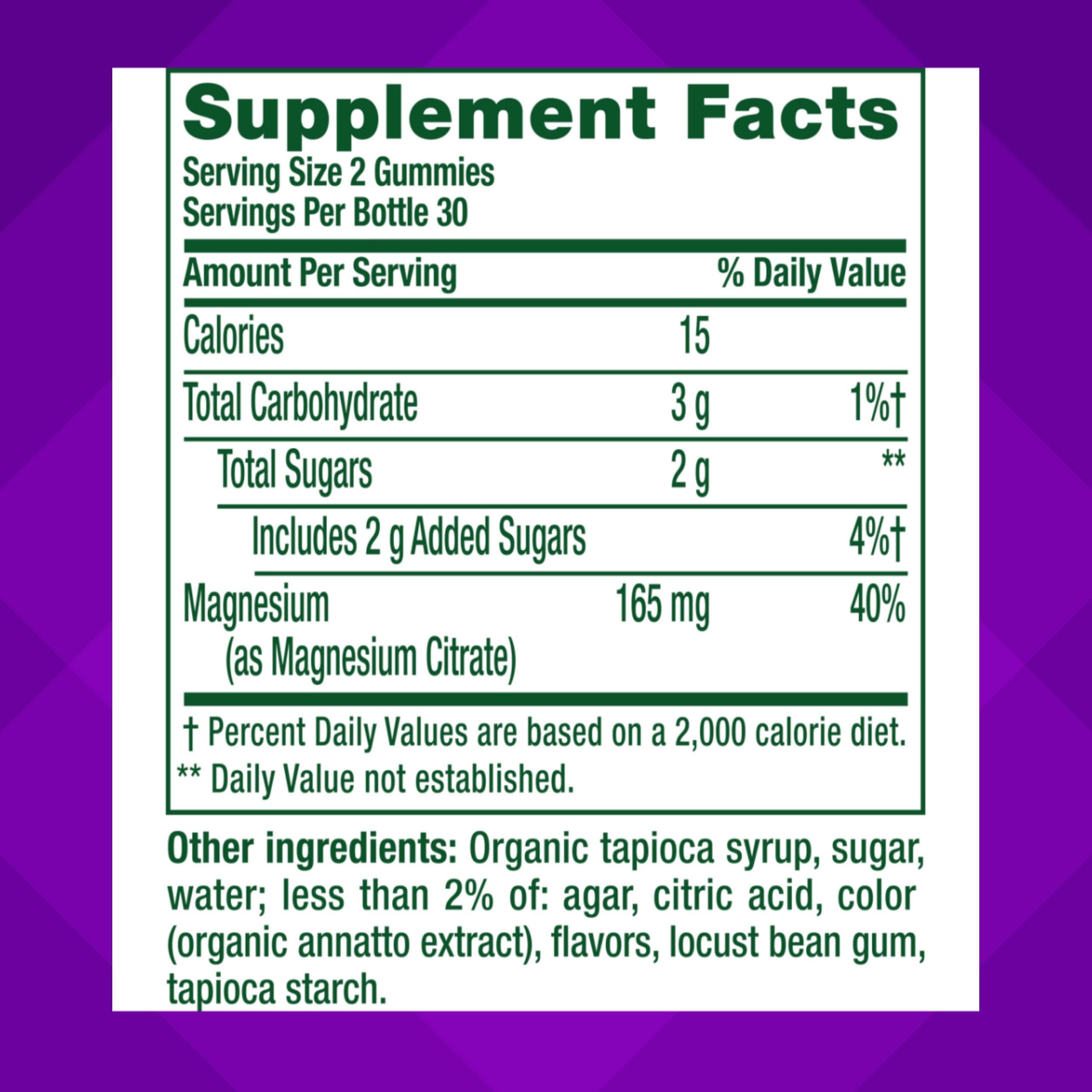 vitafusion Magnesium Gummy Supplement, Bring calm to your vitamin routine, Tropical Citrus Flavor, 60 Gummies Vitafusion buy supplements canada