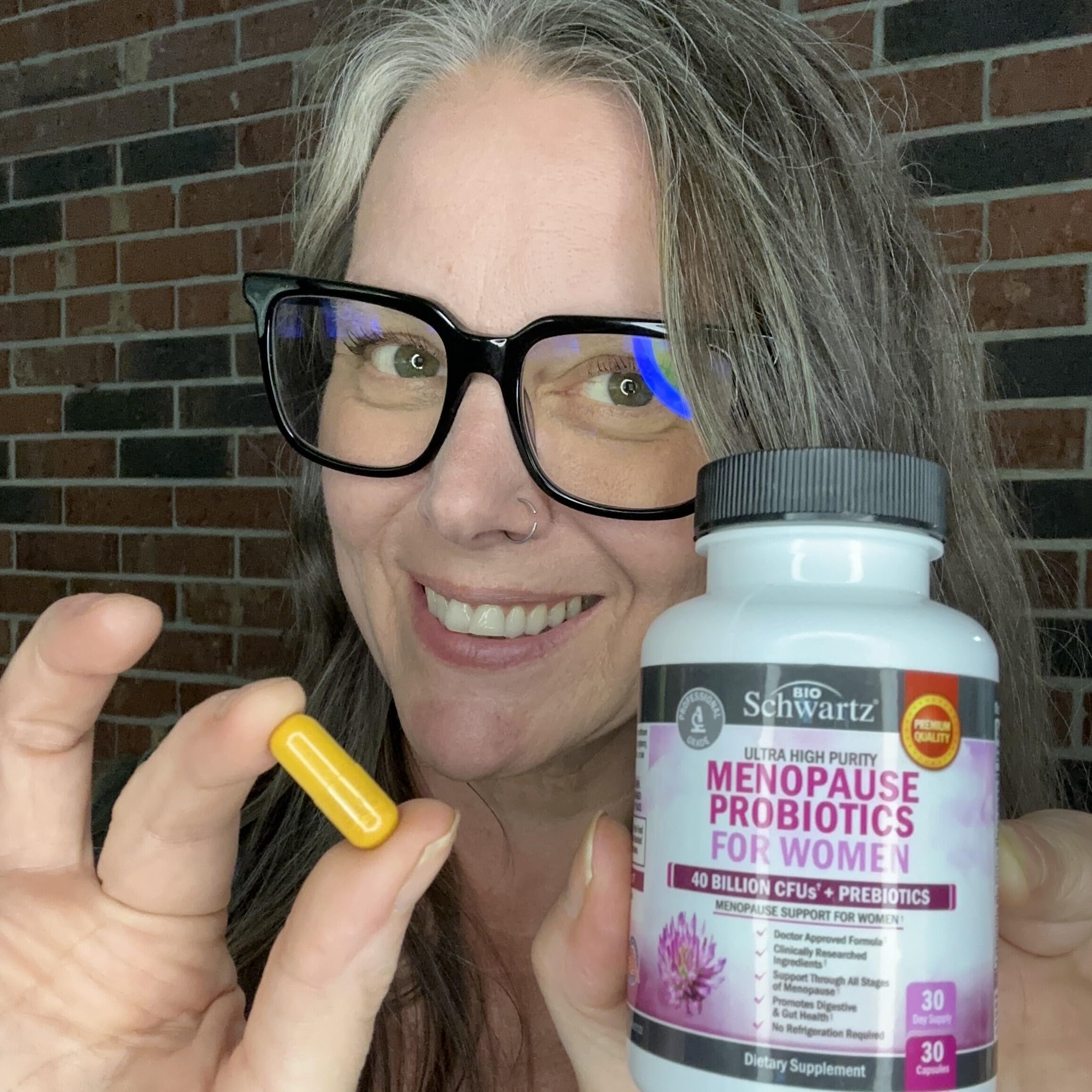 Menopause Supplements for Women - 40 Billion CFU Menopause Probiotics for Women - Support for Hot Flashes Night Sweats Mood Swings and Balance - Non-GMO, 30 Easy-Swallow Capsules, 30 Servings BioSchwartz buy supplements canada