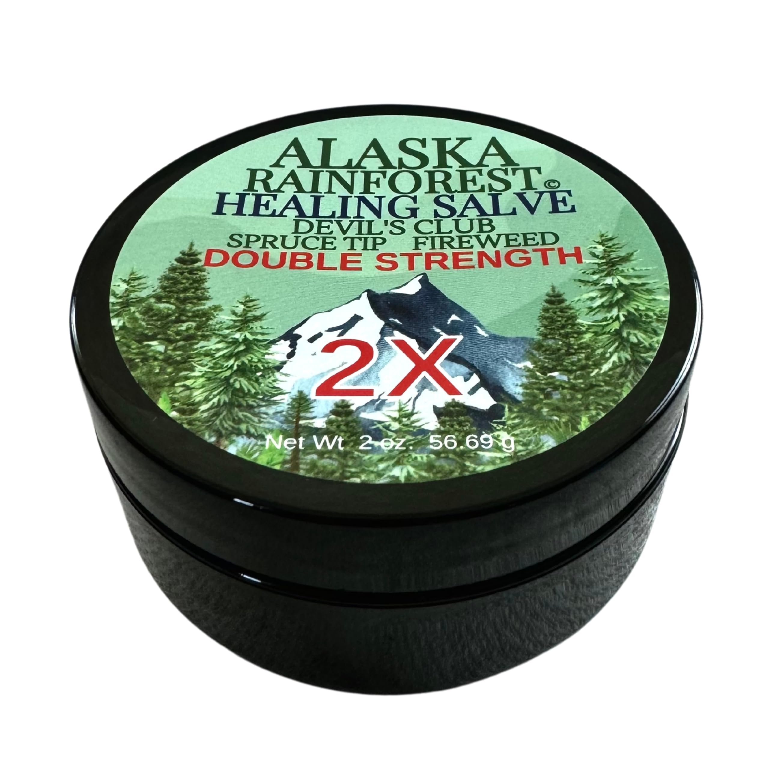Snowy Summit Alaska Rainforest 2X Salve - Salve for Dry Skin & Joint Relief - Natural Super Salve for Soothing Skin with Gentle Aroma - Body & Hand Salve - Muscle Rub with Alaskan Devil’s Club Oil Snowy Summit buy supplements canada