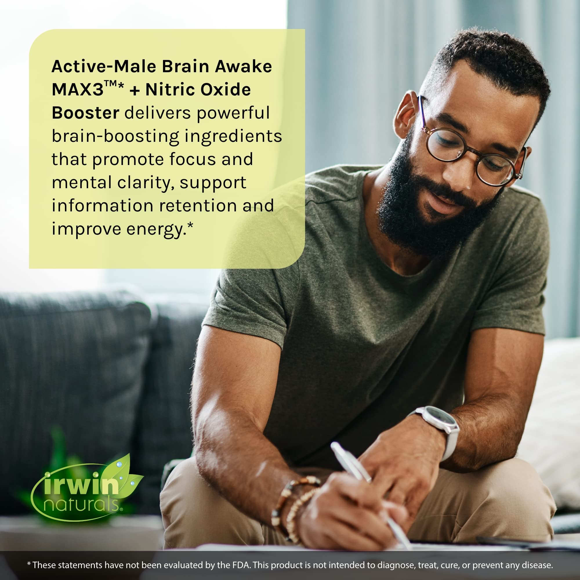 Irwin Naturals Brain Awake Max3 + Nitric Oxide Booster 60 Count Irwin Naturals buy supplements canada