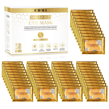 CHMI Under Eye Patches (50 Pairs) - 24K Gold Eye Patches for Puffy Eyes, Dark Circles, EyeBags and Wrinkles CHMI buy supplements canada
