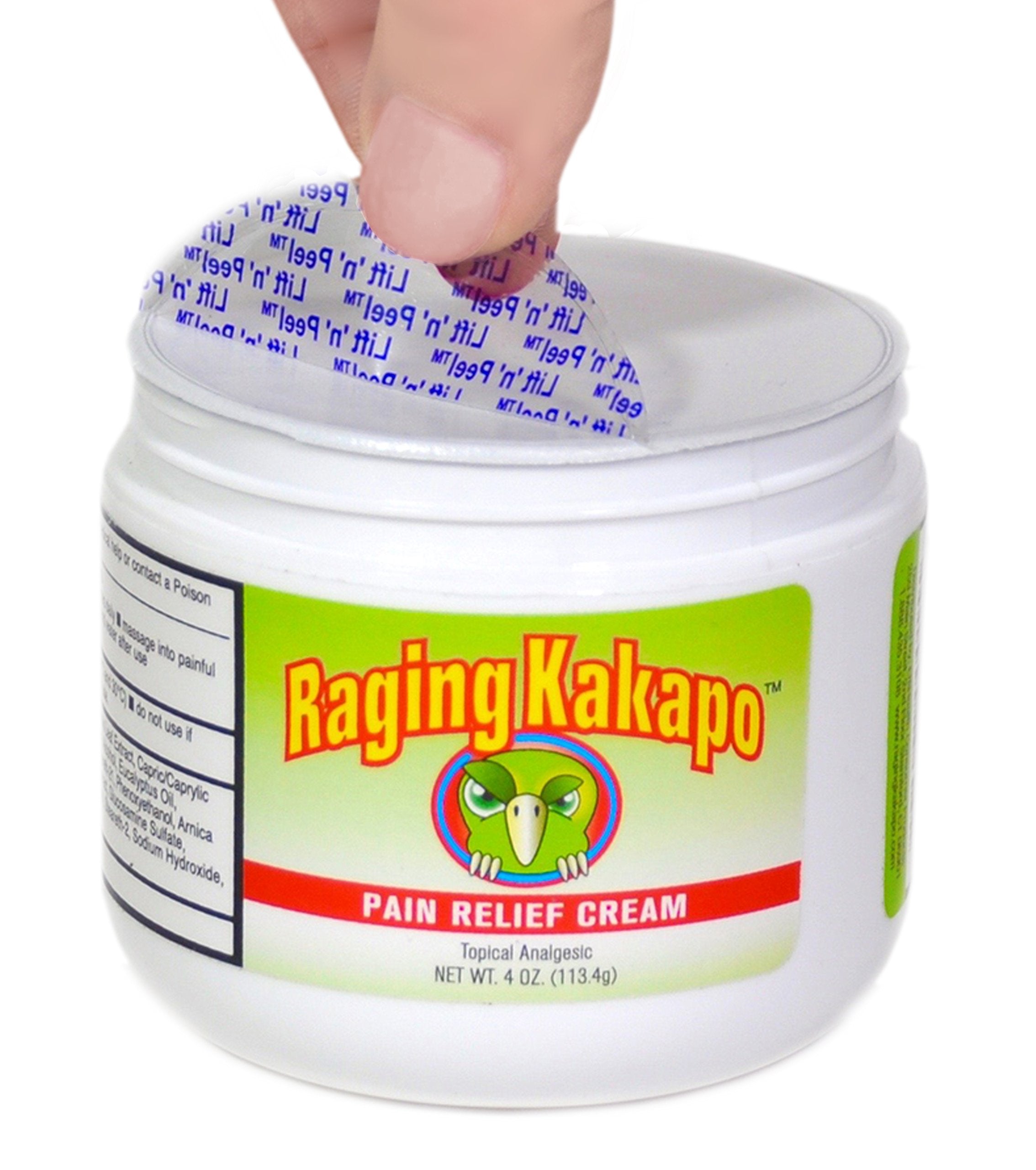 Raging Kakapo Pain Relief Cream - Sore Muscles, Joint Pain & Aches - Odor Free, Non-Greasy Pain Cream - Histamine Dihydrochloride, Capsaicin, Emu Oil & More - 4 oz. Jar Raging Kakapo buy supplements canada