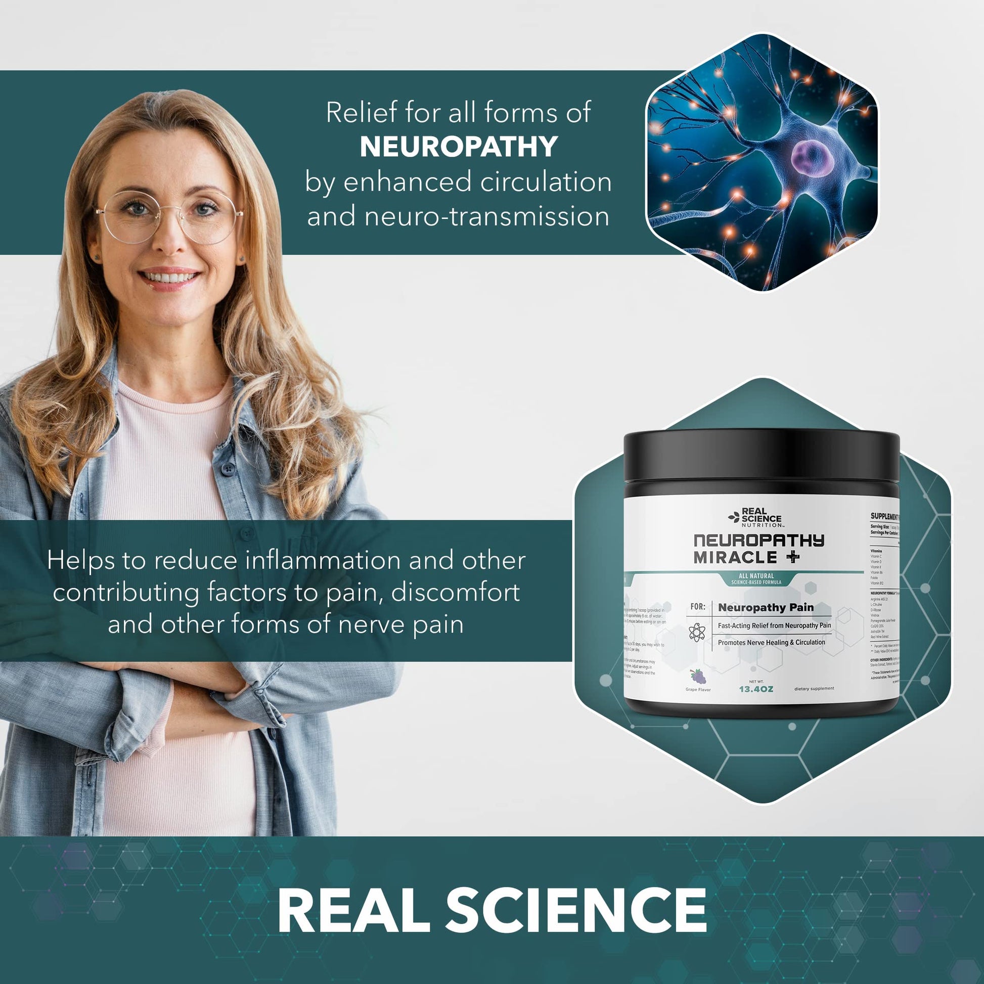 Real Science Nutrition Offers Neuropathy Miracle a Natural Powder Supplement to Improve Circulation and Provide Relief for Neuropathy Real Science Nutrition buy supplements canada