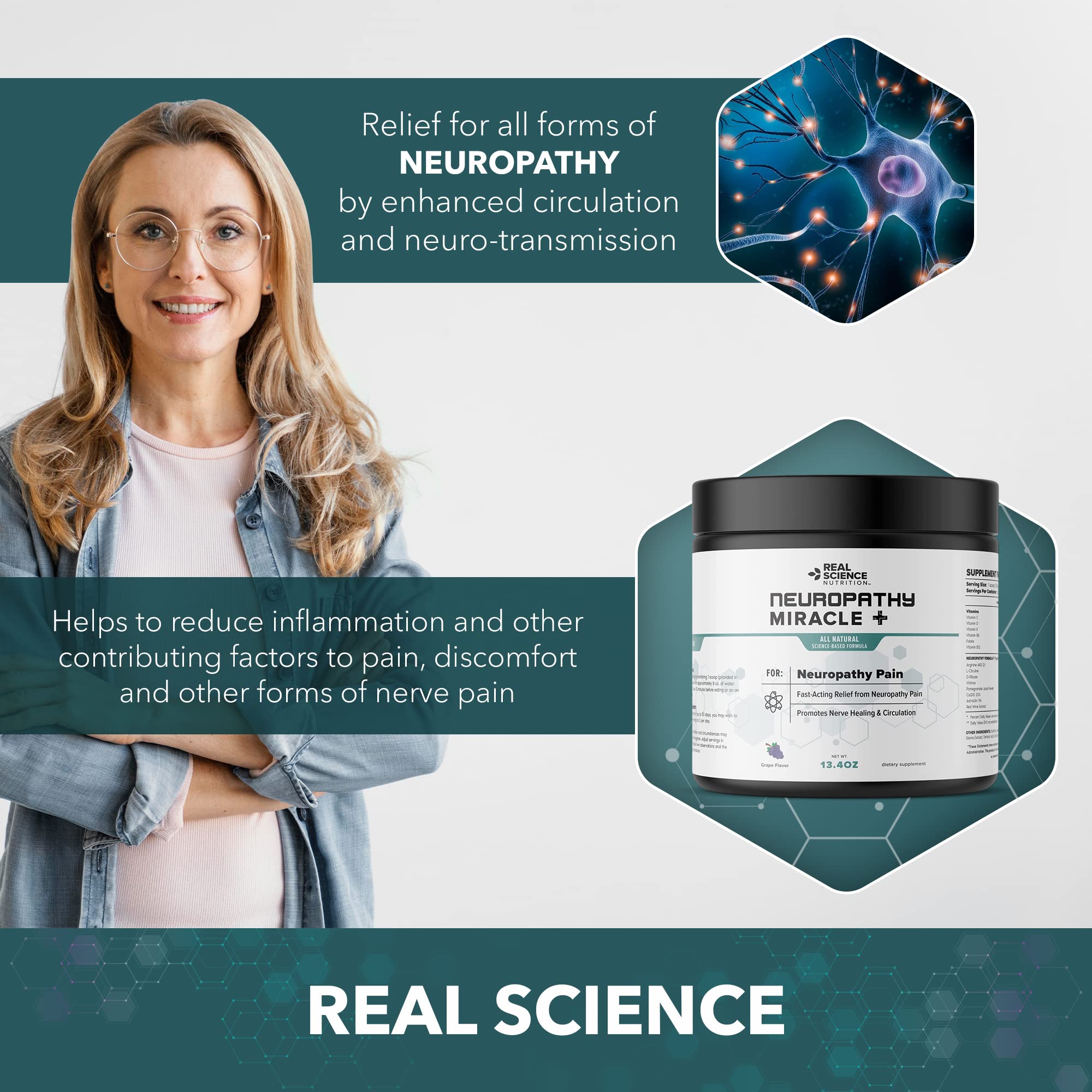 Real Science Nutrition Offers Neuropathy Miracle a Natural Powder Supplement to Improve Circulation and Provide Relief for Neuropathy Real Science Nutrition buy supplements canada