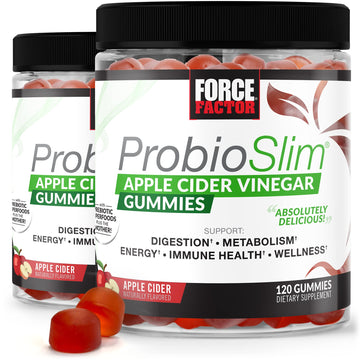 FORCE FACTOR ProbioSlim Apple Cider Vinegar Gummies Organic LactoSpore Prebiotics Force Factor buy supplements canada