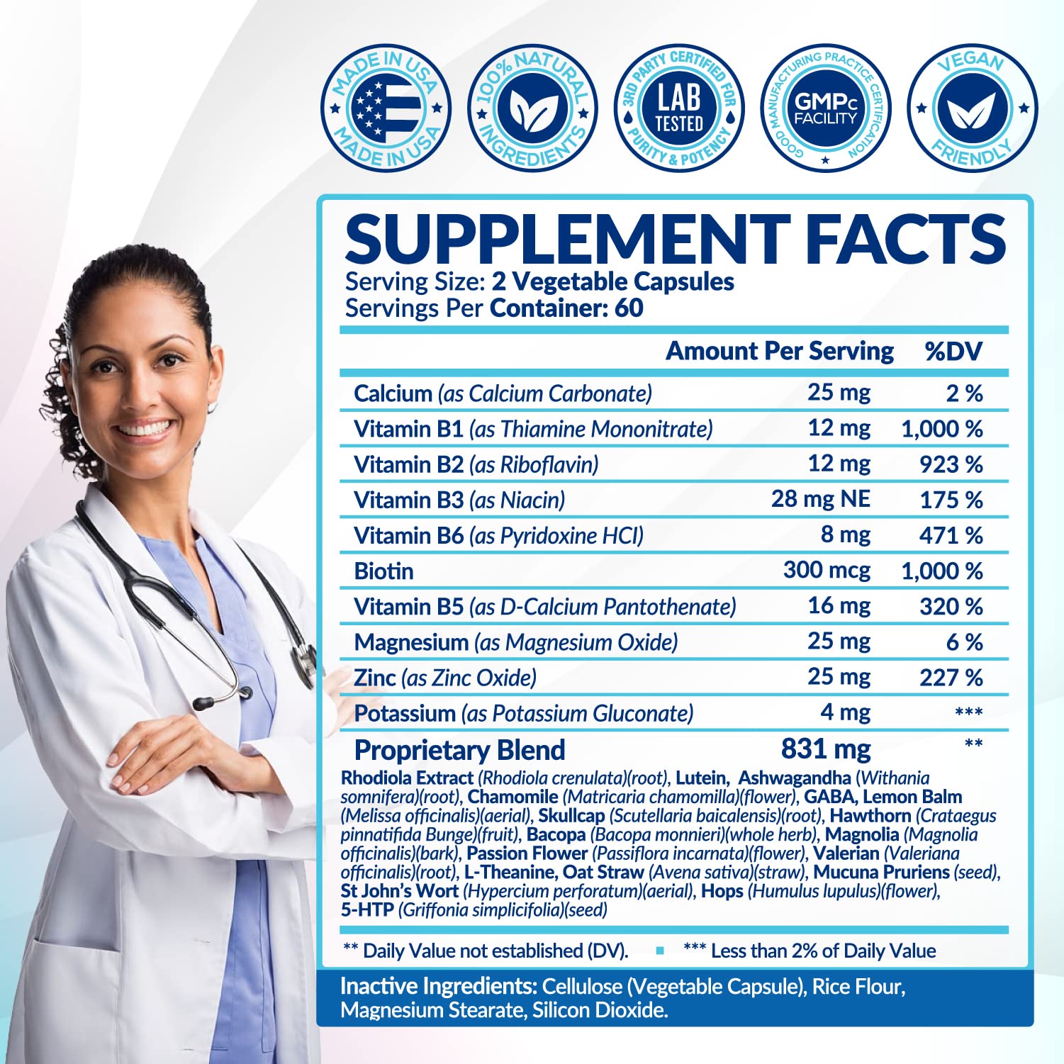 28 in 1 Calm Mood Support Supplement- Natural Happy Pills for Occasional Anxiousness & Stress, Worry feelings, Relaxation, Mental Clarity | Max Sleep & Mood Support for Women & Men|120 Vegan Capsules Rainbow Nutrients, LLC buy supplements canada