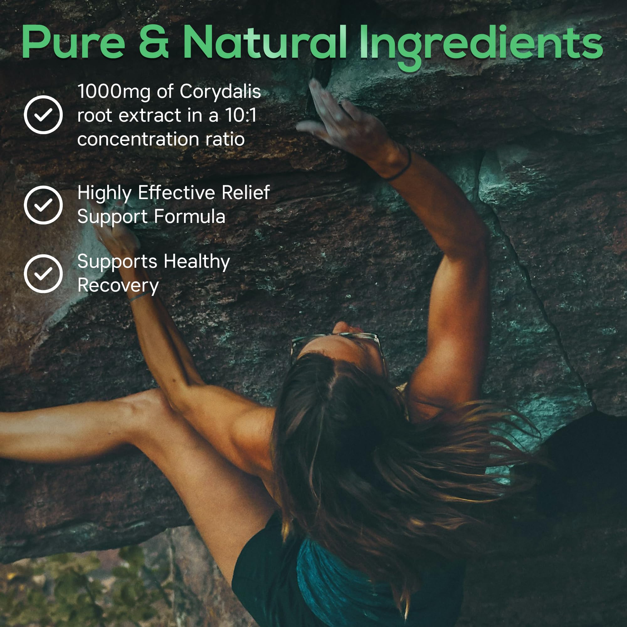 Pure Corydalis Root Extract Capsule - 1000mg Strength, 10:1 Corydalis Yanhusuo Extract, Natural Relief, Long Lasting, 100% Vegetarian, 60 Servings, 120 Count Parker Naturals buy supplements canada