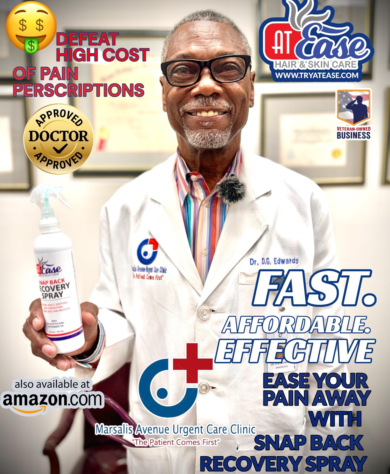 AT Ease Snap Back Recovery Muscle Spray AT Ease buy supplements canada