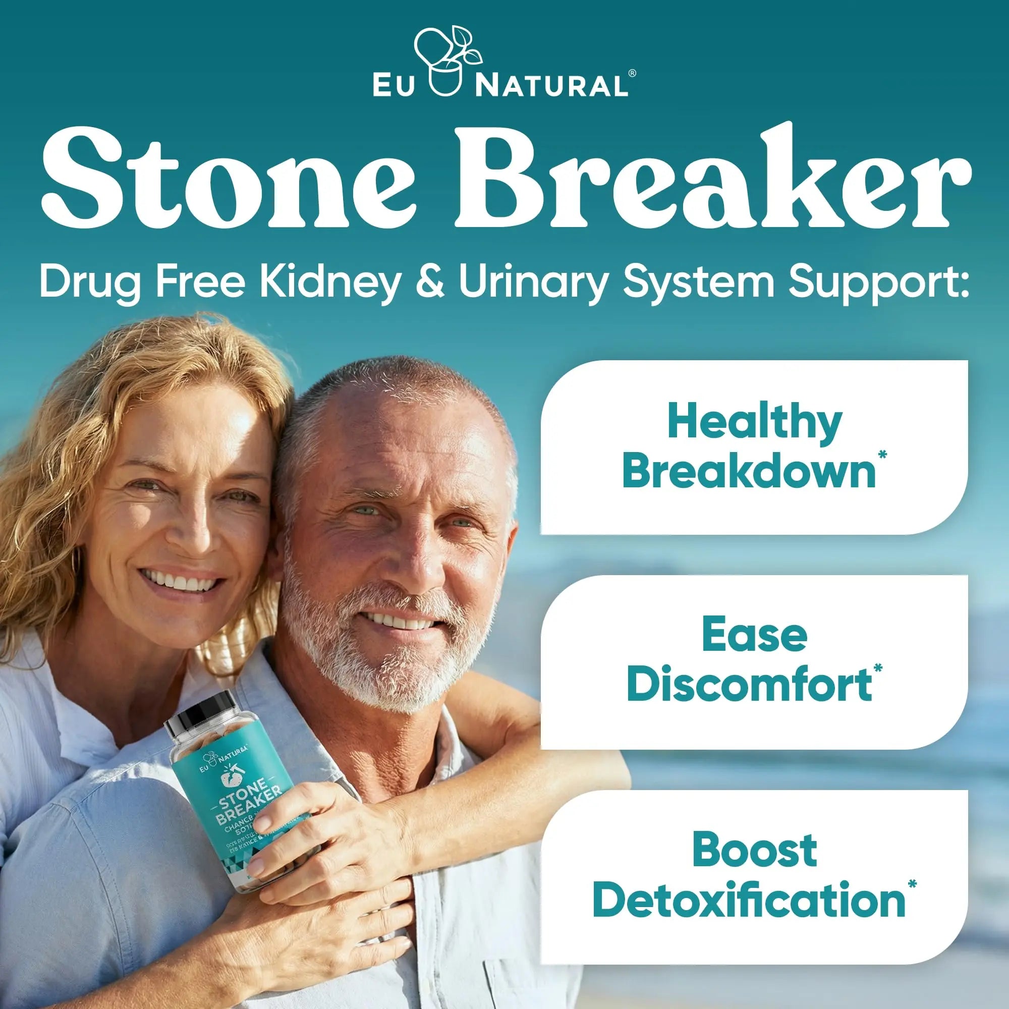 Chanca Piedra Stone Breaker - The Original Stone Breaking Formula with Celery Seed & Parsley - Supports Kidney, Gallbladder & Urinary Tract Cleansing to Help Flush Impurities - 60 Vegetarian Capsules Eu Natural buy supplements canada