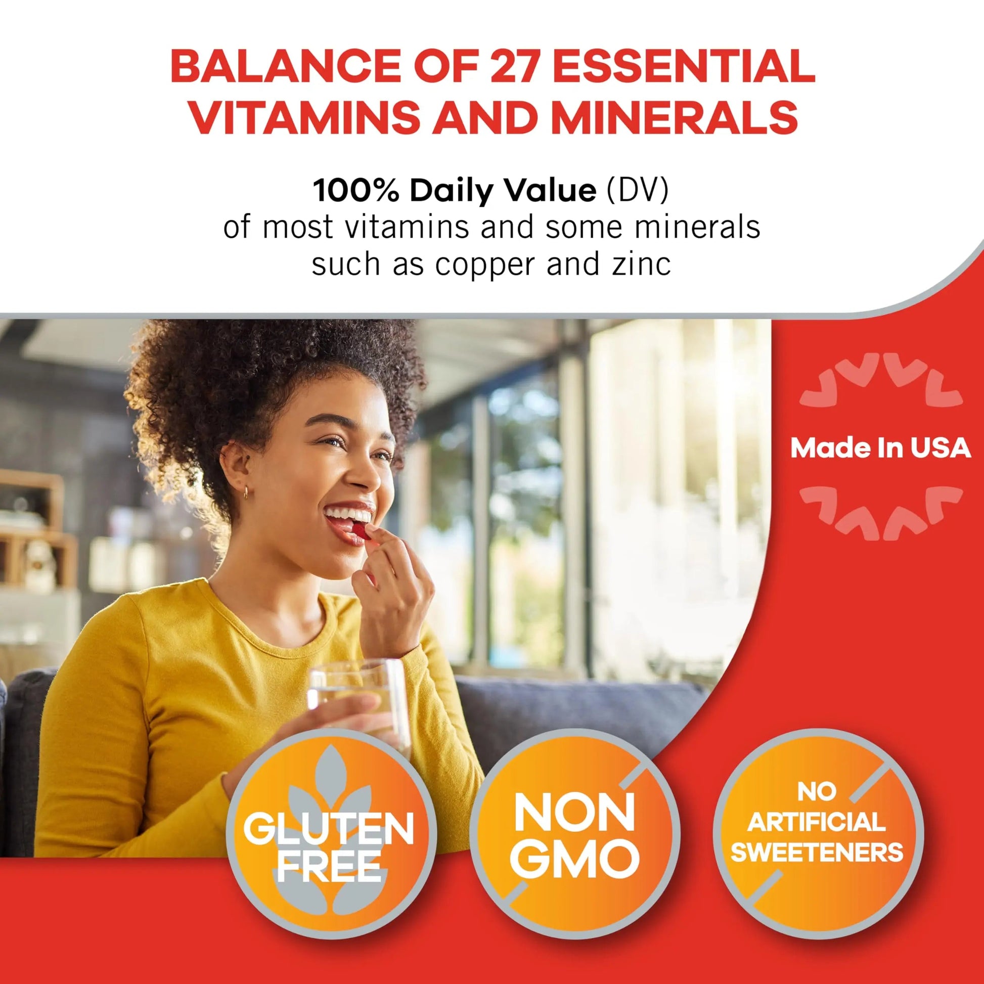 Geritol, Multivitamin Supplement, Contains Antioxidants, Vitamins B, C, E & D and Iron, 27, Minerals, Gluten-Free Geritol buy supplements canada
