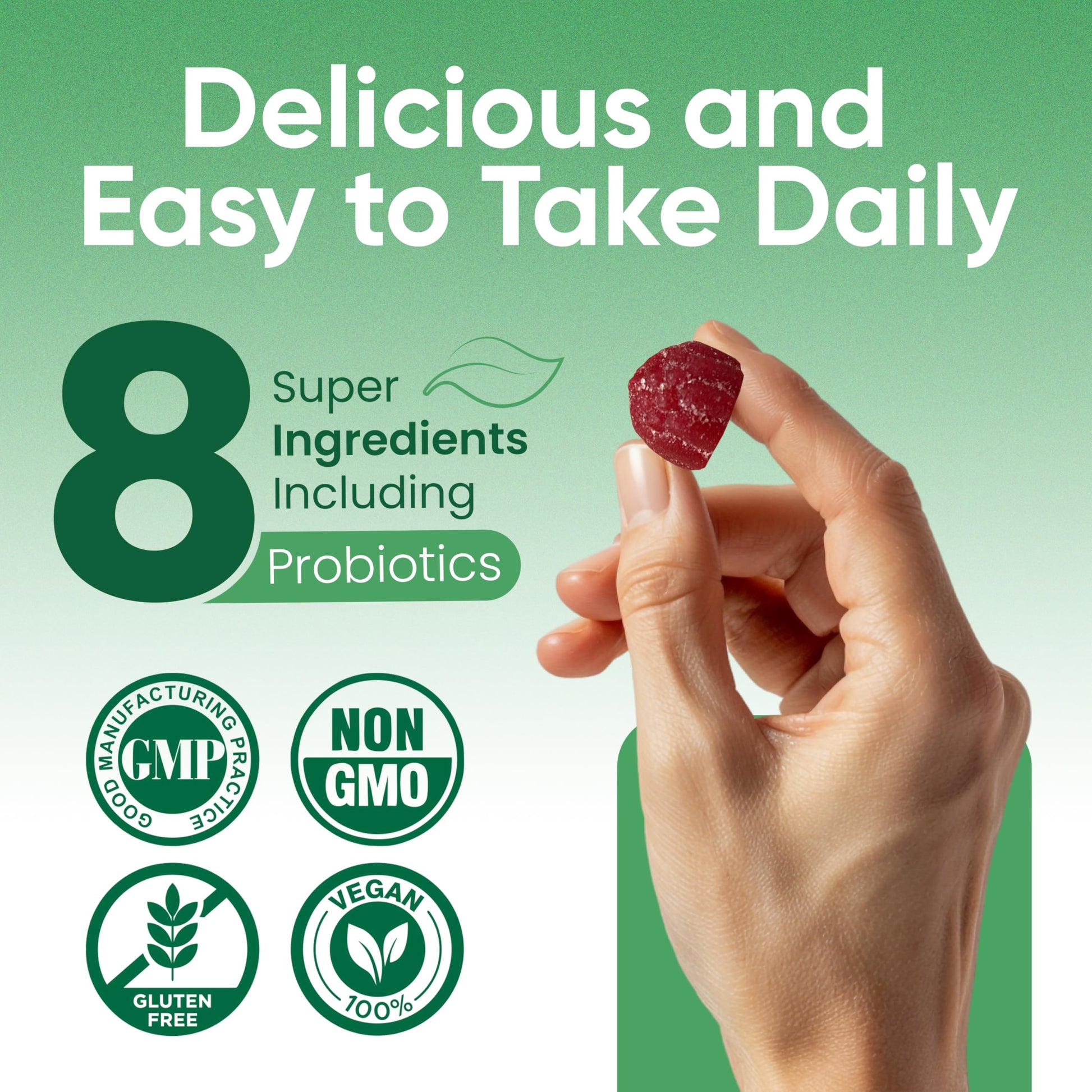 Haydar Marketplace Immune Boosters for Adults - Vegan Immune Support Gummies with Vitamins C & D, Zinc, Magnesium, Probiotics Haydar Marketplace buy supplements canada