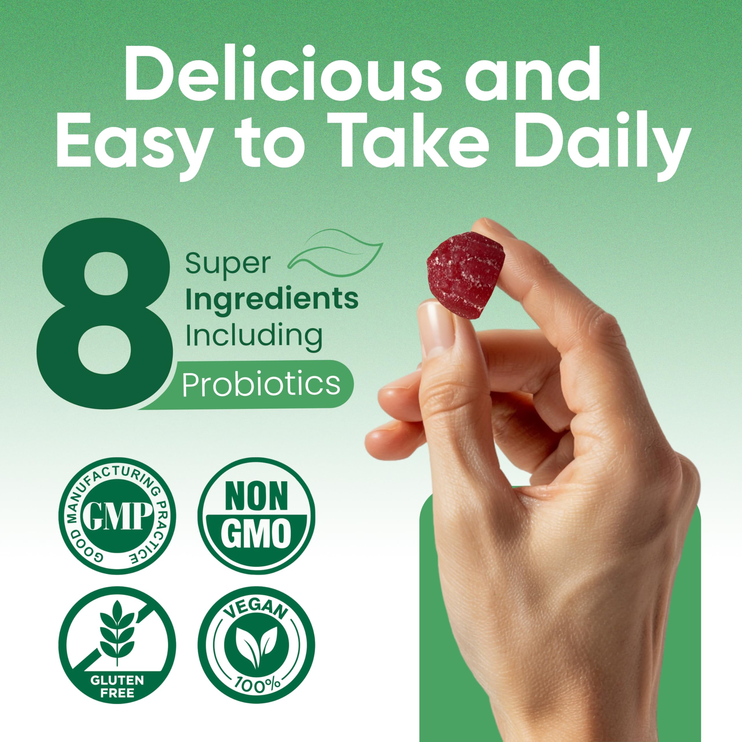 Haydar Marketplace Immune Boosters for Adults - Vegan Immune Support Gummies with Vitamins C & D, Zinc, Magnesium, Probiotics Haydar Marketplace buy supplements canada