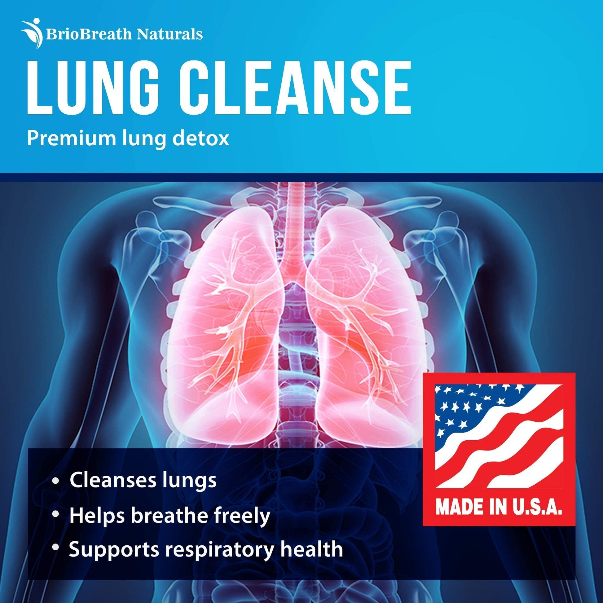 Lung Support Supplement - Natural Capsules for Lung Cleanse and Detox BRIOBREATH NATURALS buy supplements canada
