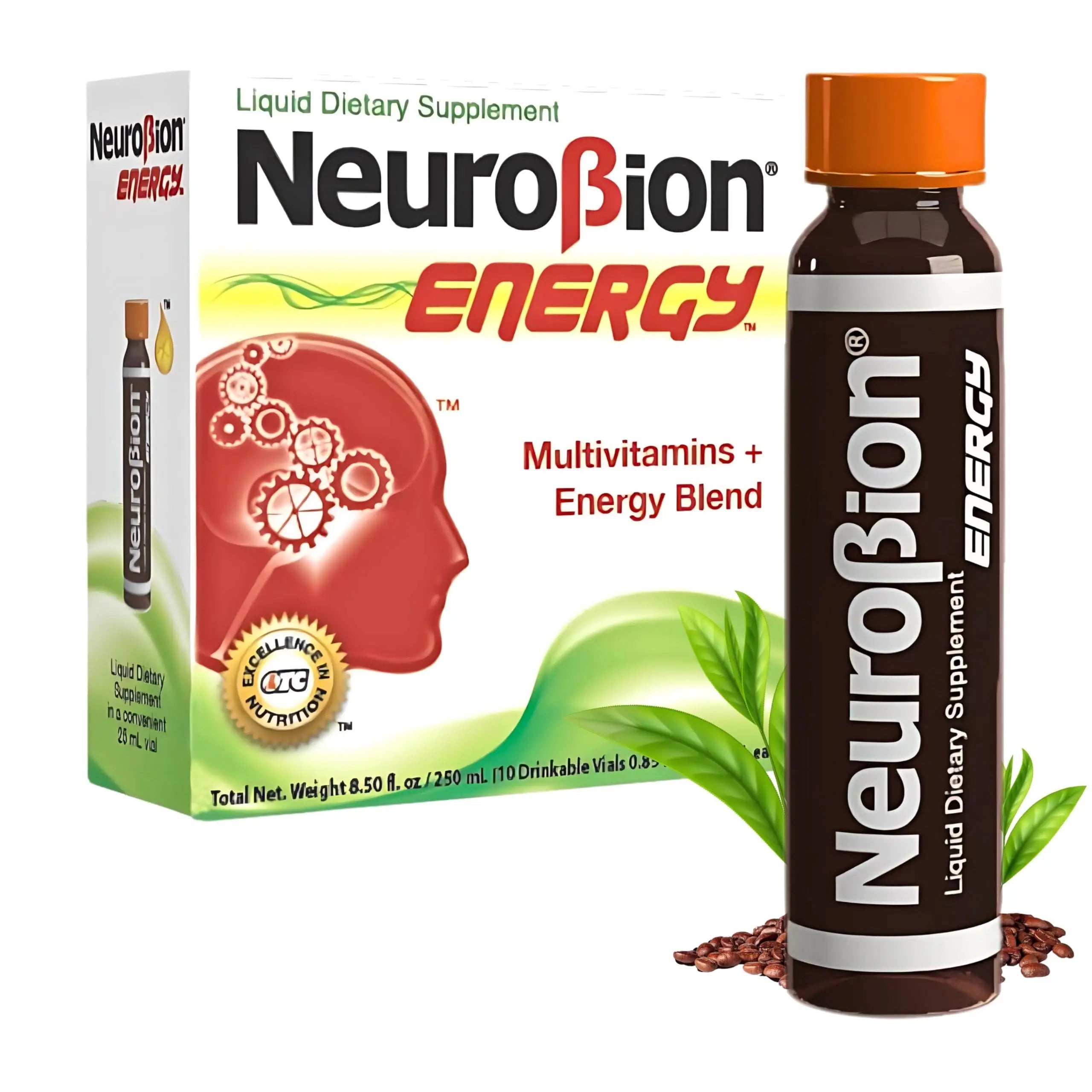 Neurobion Energy Liquid Dietary Supplement Multivitamins + Enegy Blend 10 vials x 250 ml Neurobion buy supplements canada