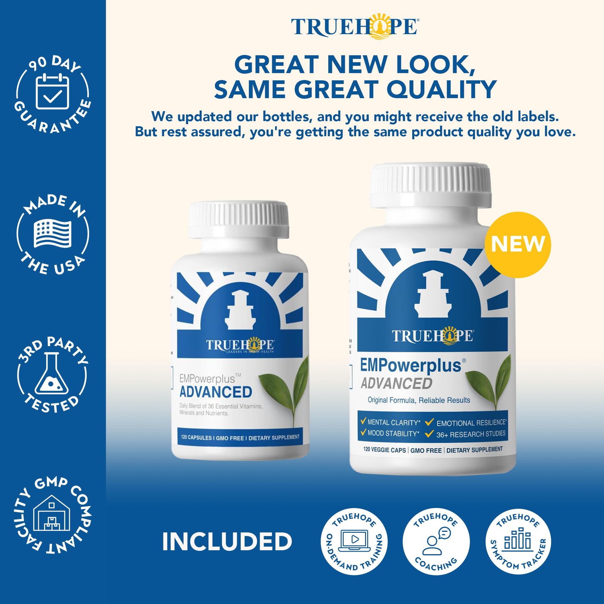Truehope EMPowerplus Advanced Multivitamin for Women & Men - Broad-Spectrum Multivitamins & Chelated Minerals | 1000% Better Absorption | 37 Research Studies & 28 Years of Success | 30 Day Supply Truehope buy supplements canada