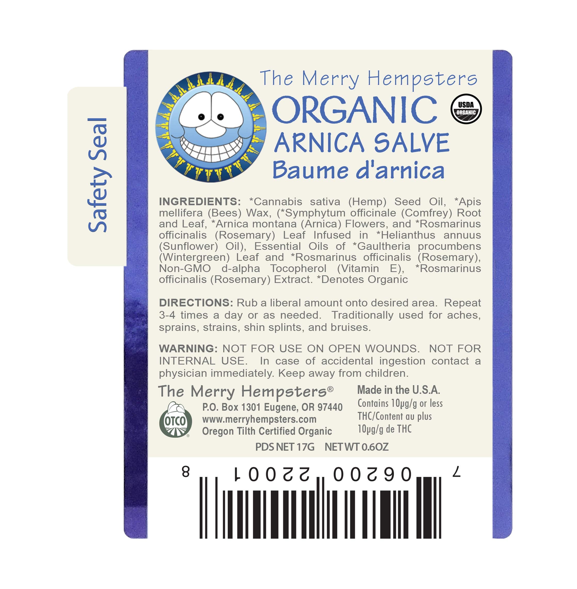 The Merry Hempsters Organic Arnica Salve Gravity Display Case The Merry Hempsters buy supplements canada