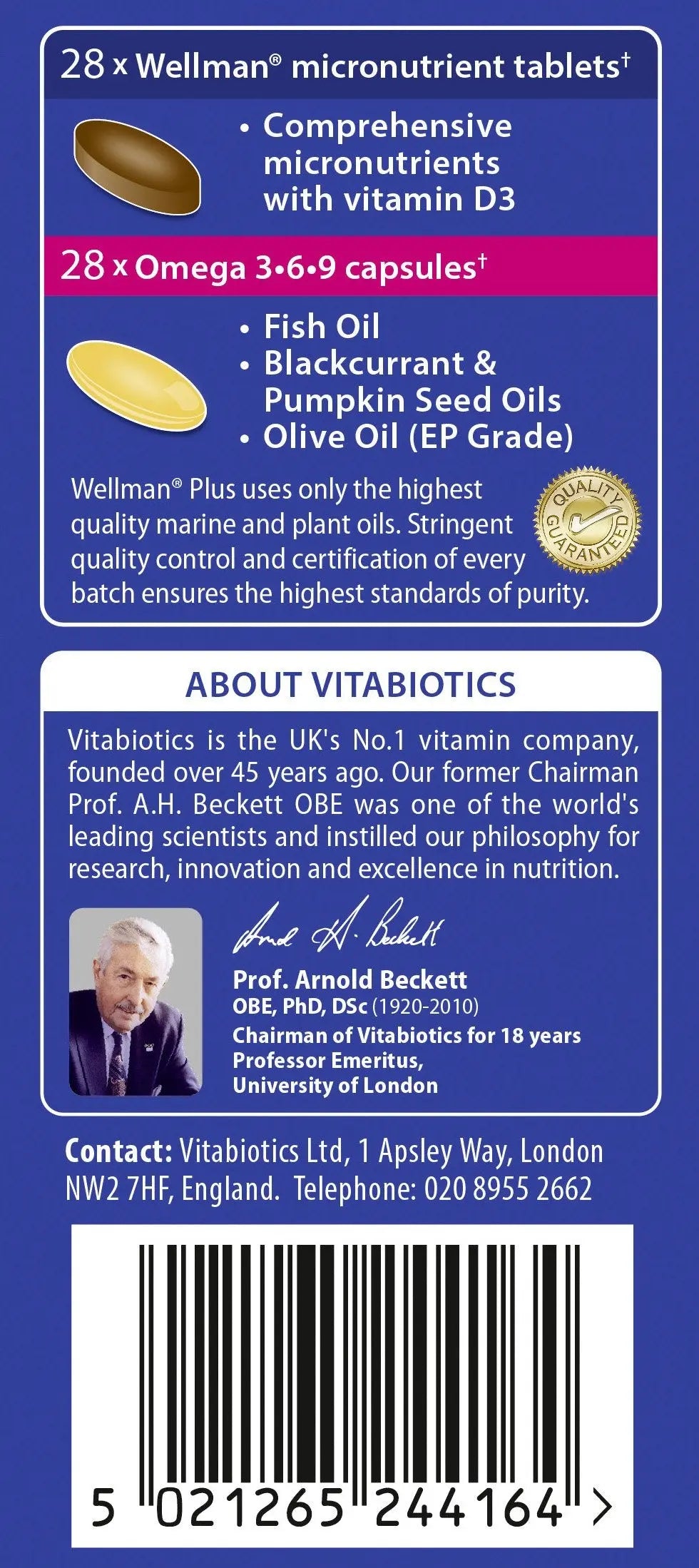 Vitabiotics Ltd Vitabiotics Wellman Plus, 56 Tablets/Capsules Wellman buy supplements canada