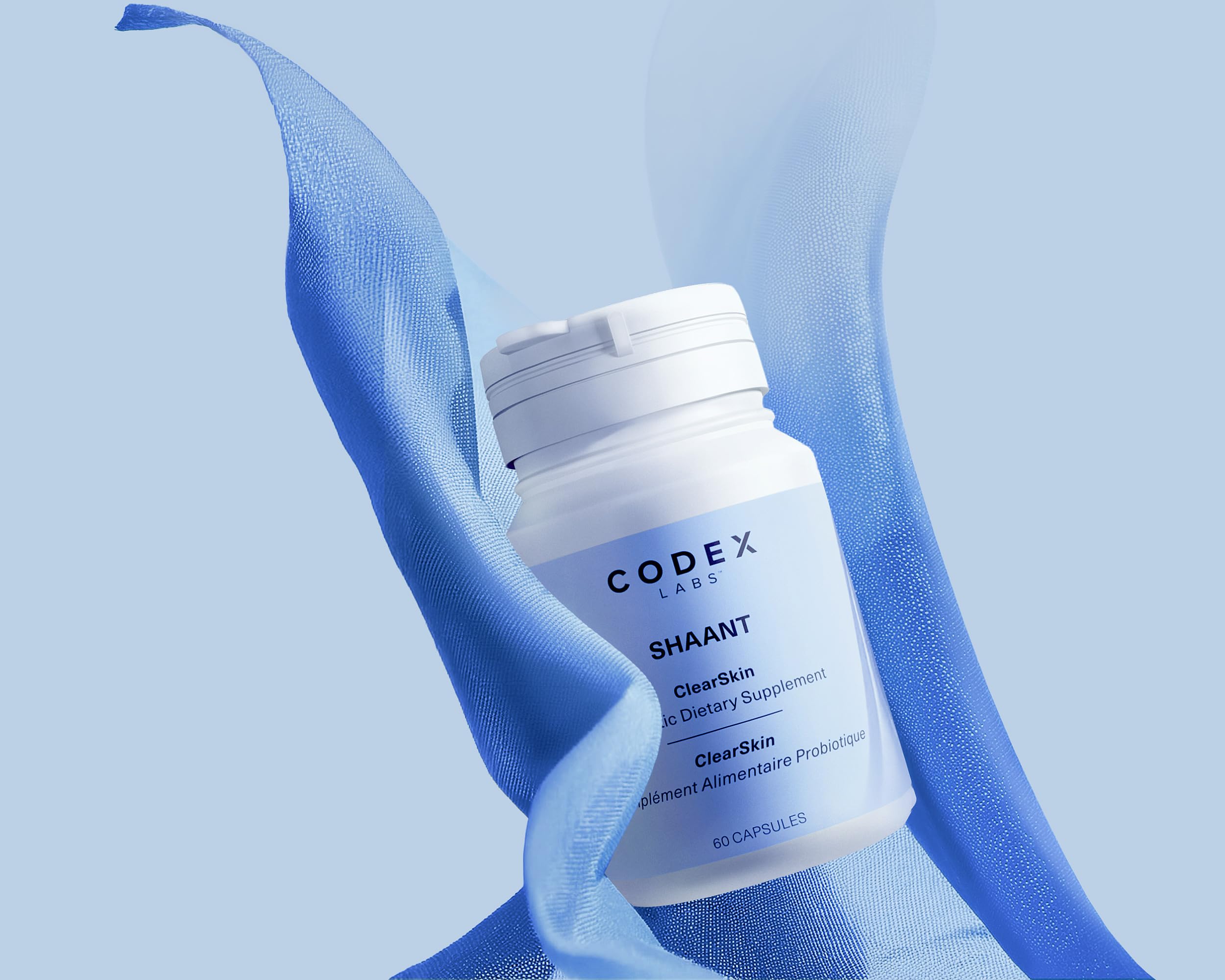 Codex Labs Shaant Clear Skin Supplement – 60 Vegan Capsules | Acne Probiotics with 9-Strain Blend, Green Tea EGCG & Guggul – Daily Support for Acne-Prone Skin & Clear Complexion Codex Labs buy supplements canada