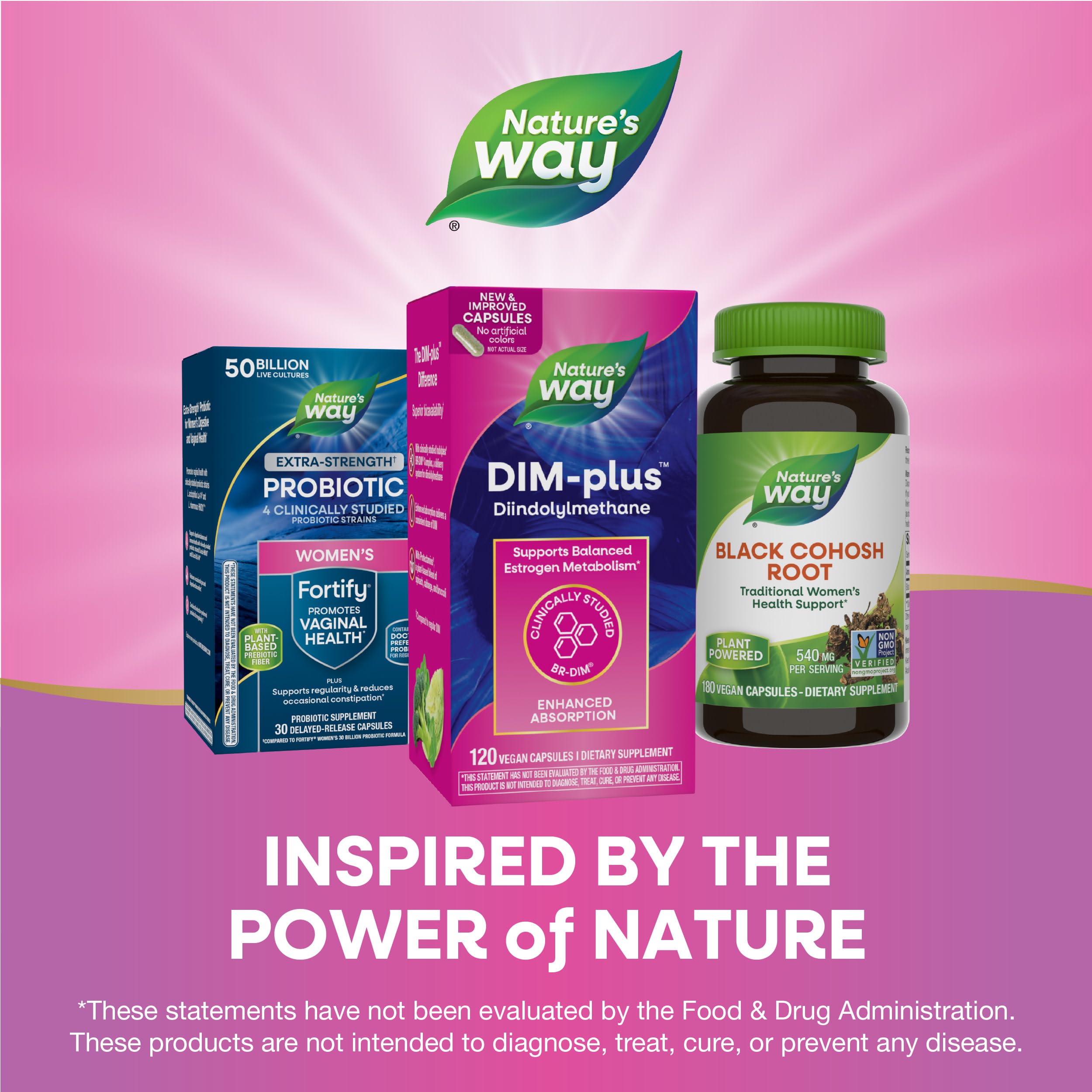 Nature's Way DIM-Plus, DIM Supplement, Supports Balanced Estrogen Metabolism*, Supports Estrogen Hormone Balance*, Diindolylmethane, 120 Vegan Capsules Nature's Way buy supplements canada