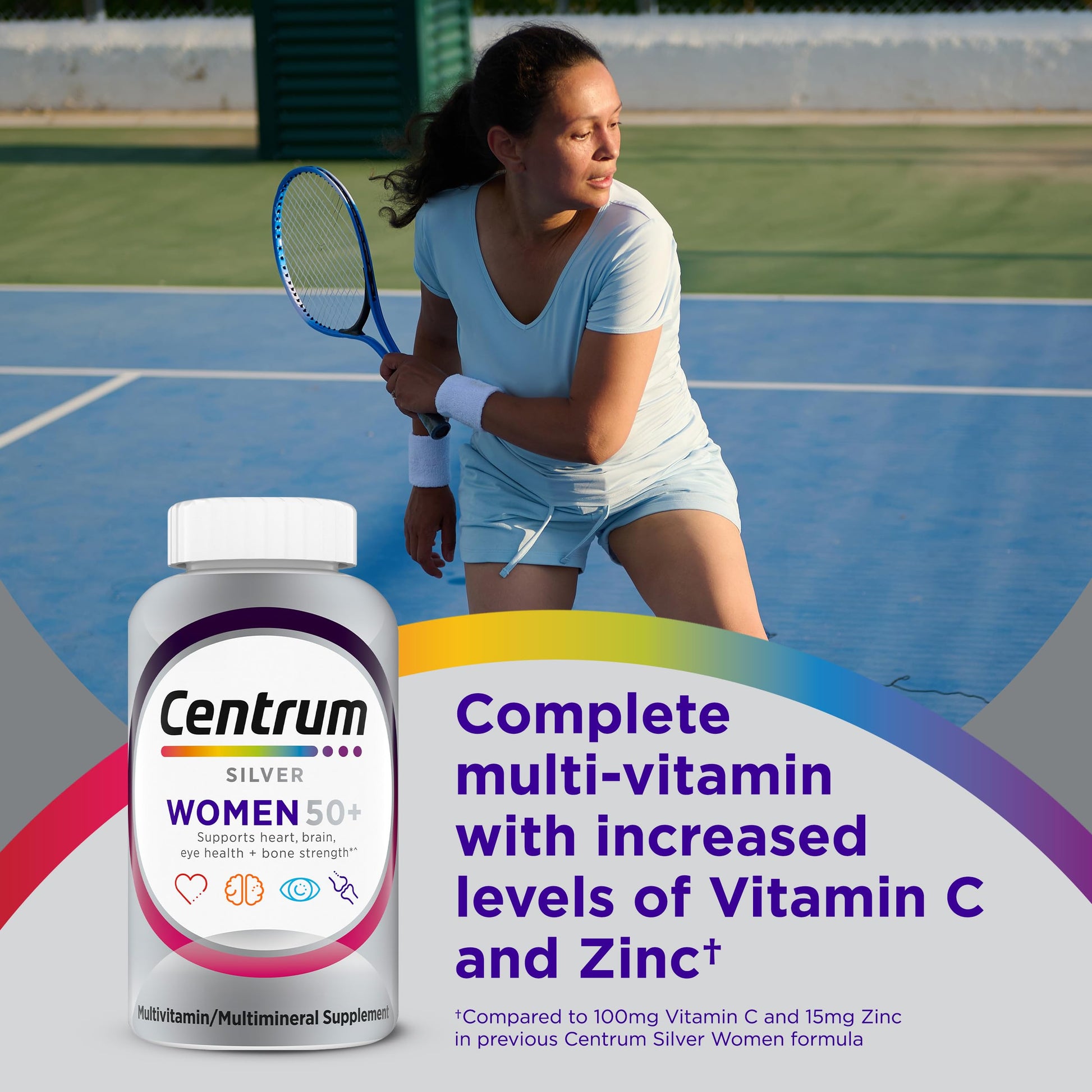 Centrum Silver Women's Multivitamin for Women 50 Plus, Multivitamin/Multimineral Supplement with Vitamin D3, B Vitamins, Non-GMO Ingredients Centrum buy supplements canada