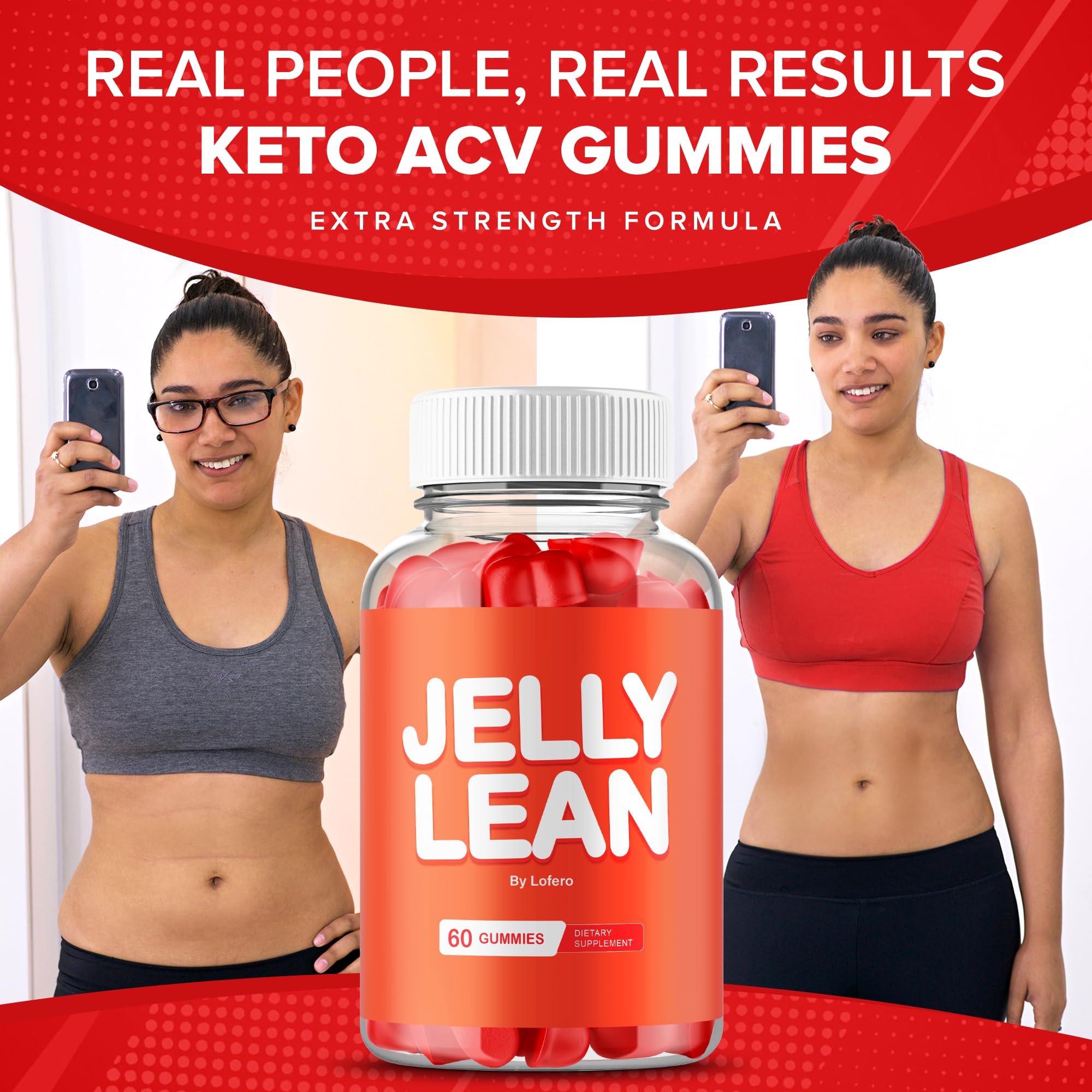 (2 Pack) Jelly Lean Gummies, JellyLean Gummys Loss Support Formula, Premium All-Natural Ingredients Advanced Maximum Strength for Overall Health & Wellness Supplement Lofero buy supplements canada