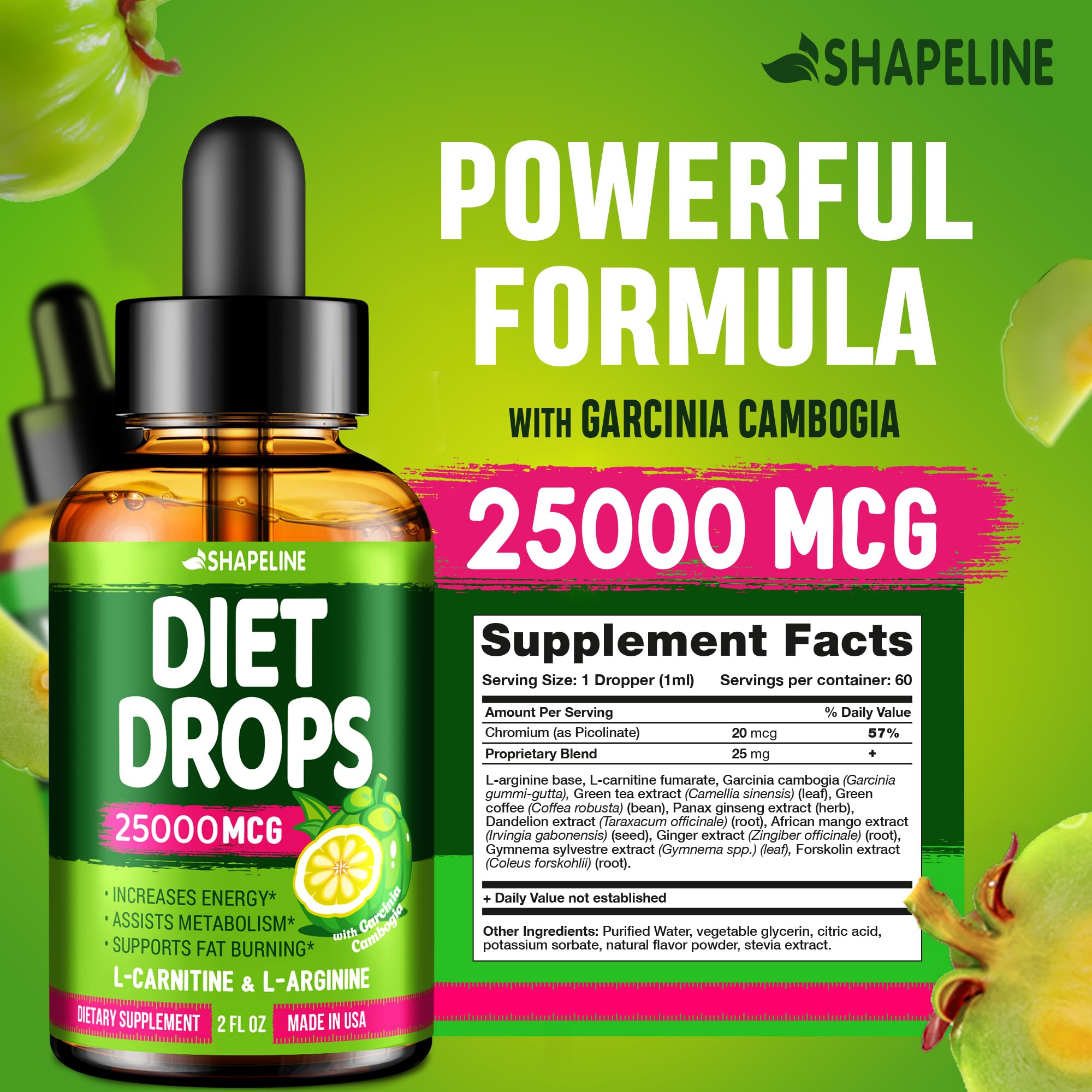 Weight Loss Drops - Appetite Suppressant for Women & Men - Made in the USA - Natural SHAPELINE buy supplements canada