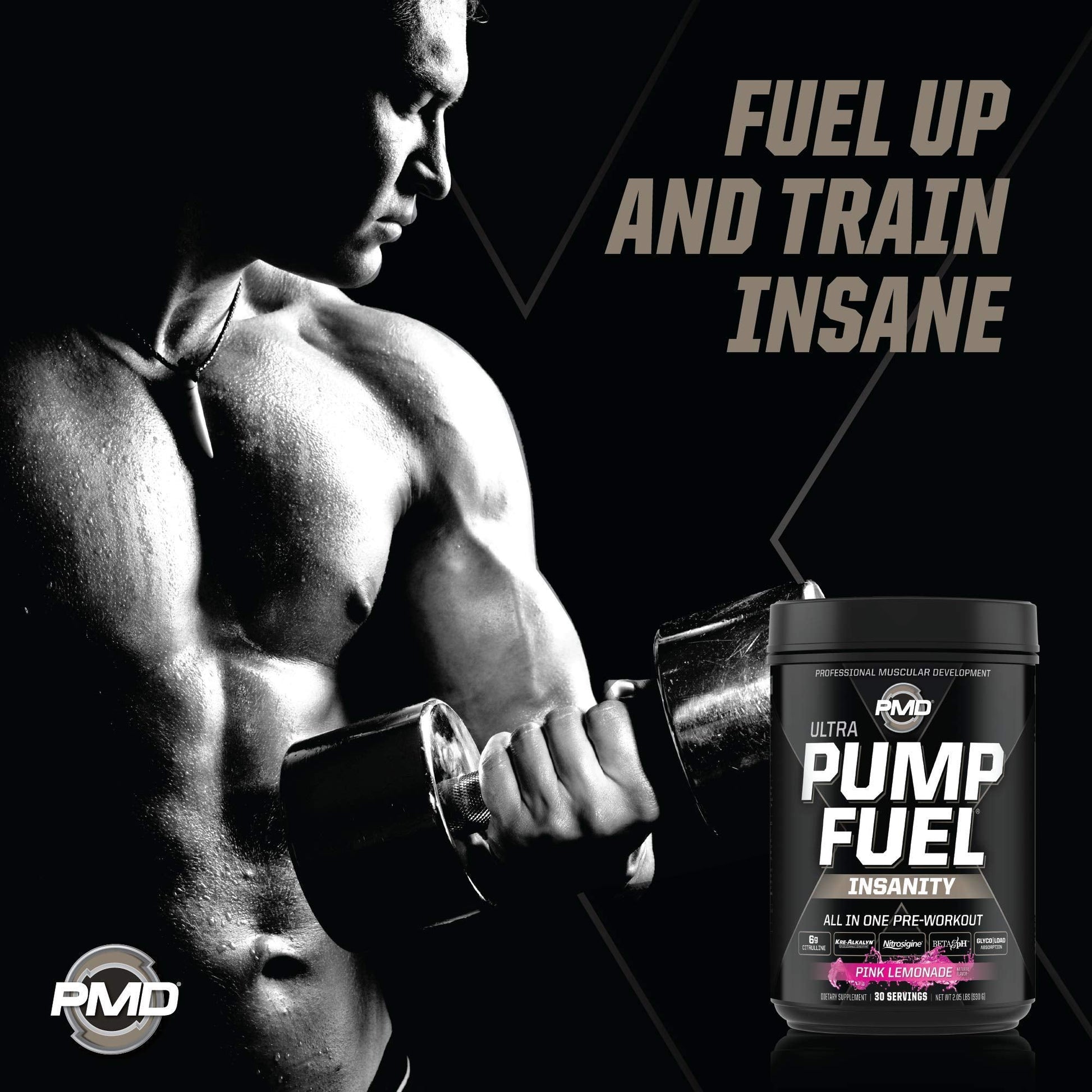 PMD Sports Ultra Pump Fuel Insanity - Pre Workout – Pink Lemonade (30 Servings) Sports PMD buy supplements canada