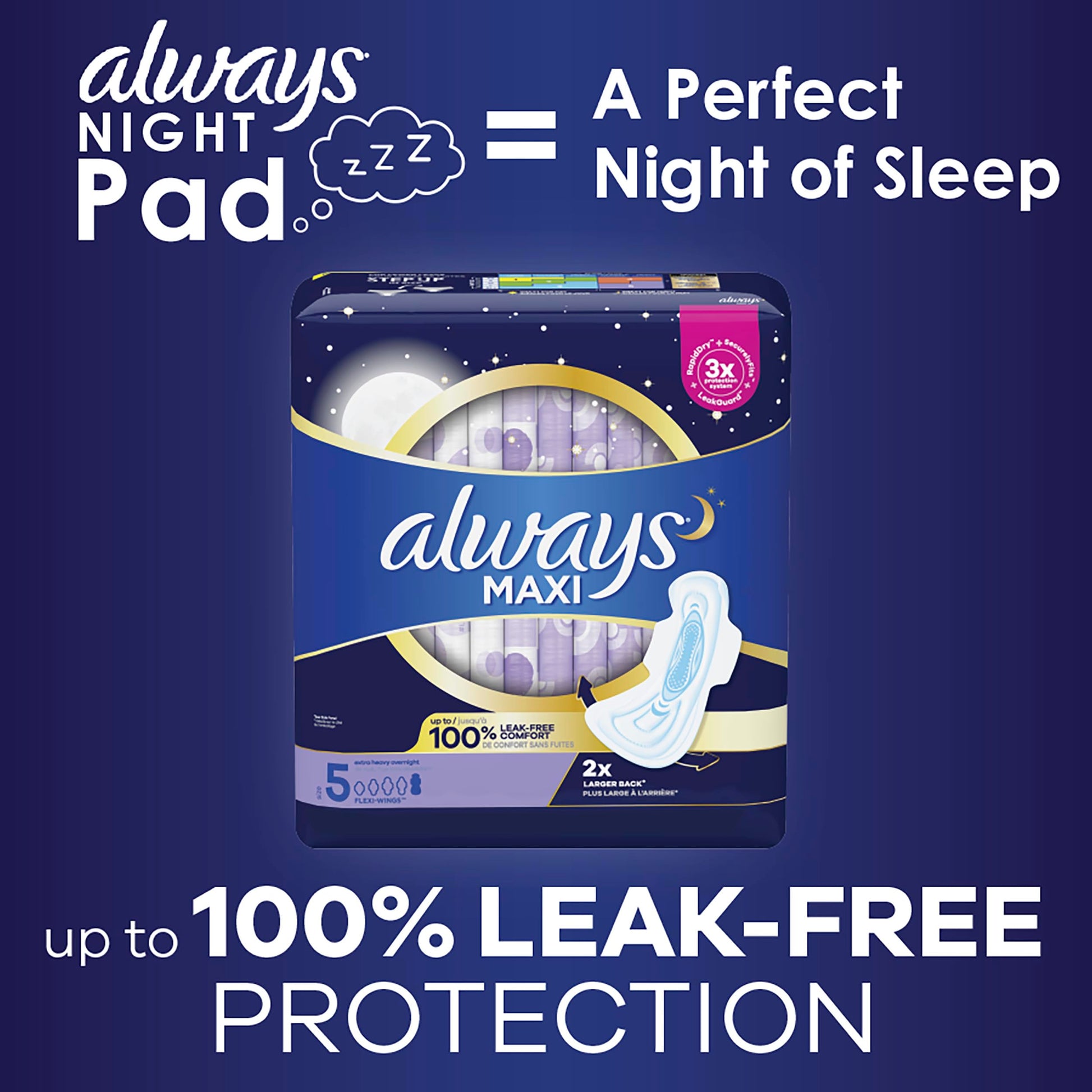 Always Maxi Feminine Pads for Women, Size 5 Extra Heavy Overnight Always buy supplements canada