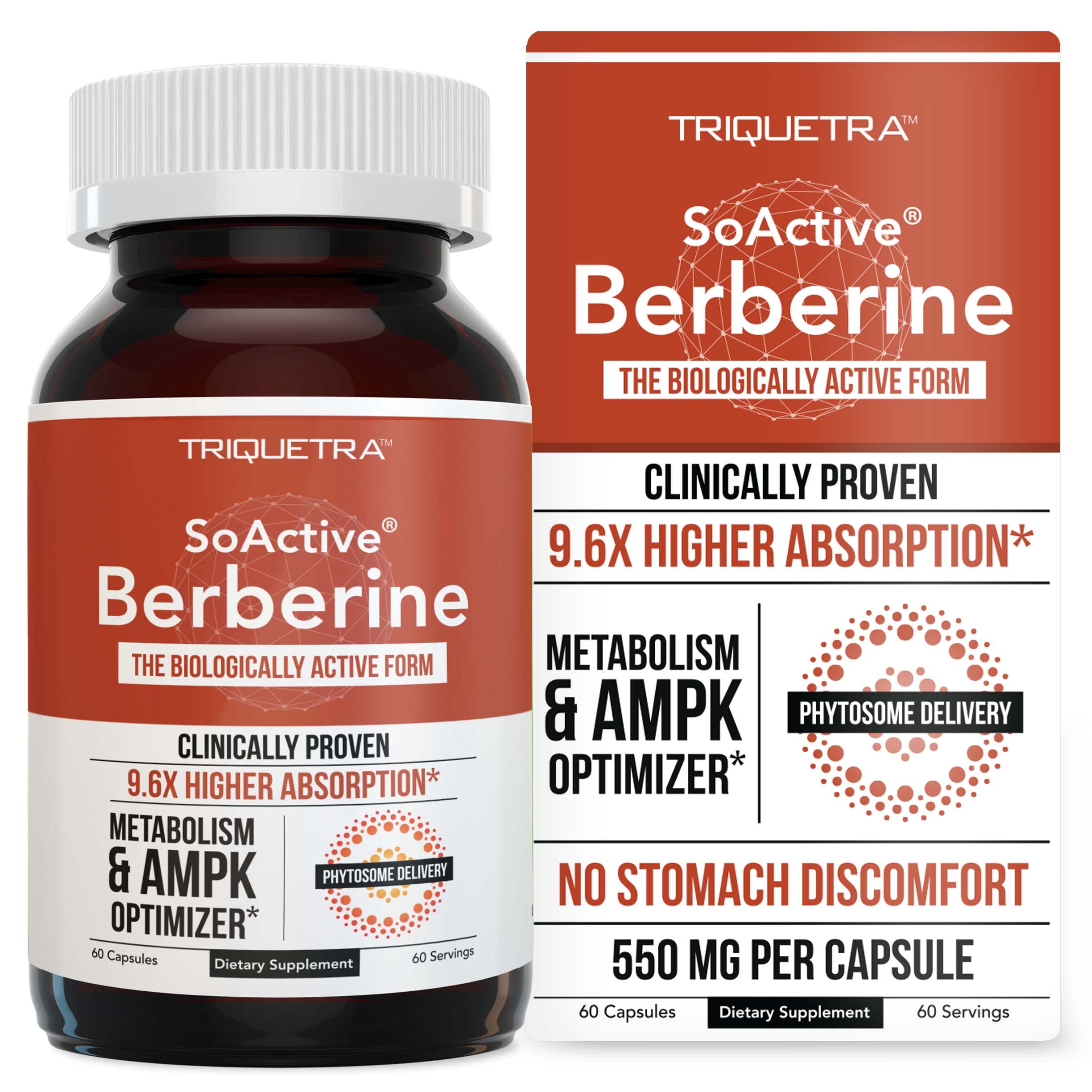 SoActive Berberine 550mg: 9.6X Higher Absorption, Clinically Proven Most Effective Triquetra Health buy supplements canada