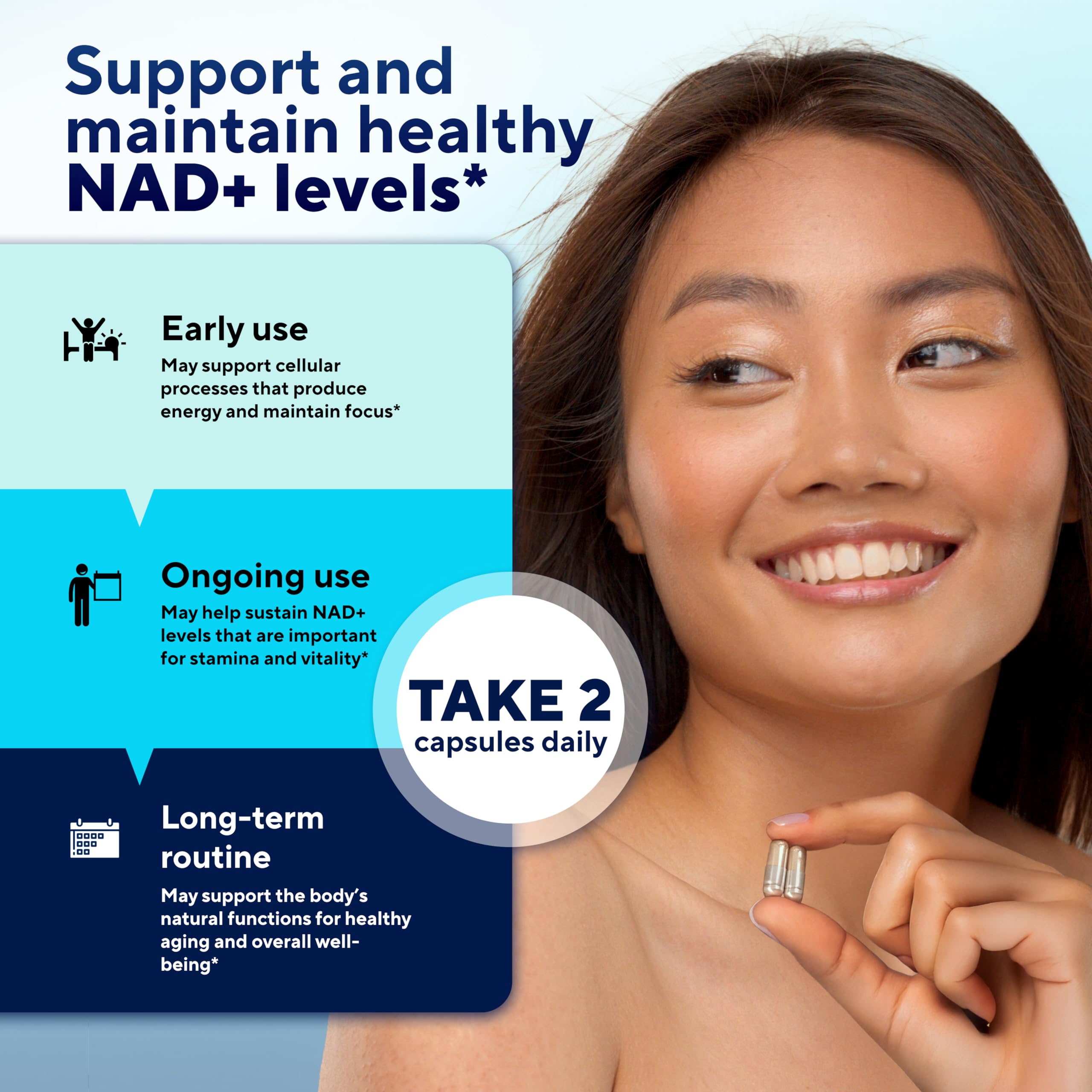 VitaUp NAD+ Resveratrol Supplement - USA Made Trans Resveratrol NAD Supplement 650mg - Nicotinamide Adenine Dinucleotide Capsules for Healthy Aging, Energy & Focus Support - 60 Count VitaUp buy supplements canada