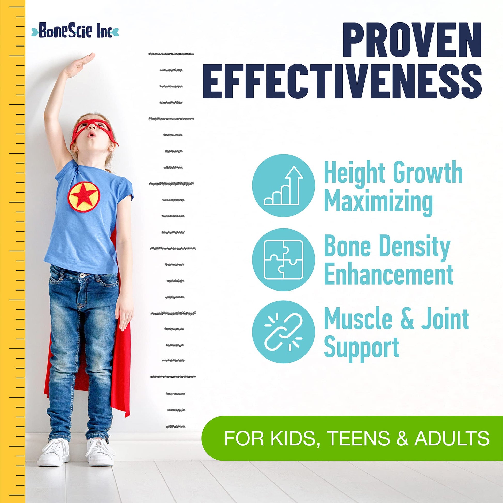 Height Growth Maximizer - Made in USA - Natural Height Increase Booster & Bone Growth Pills - Grow Taller Supplement for Adults, Teens & Kids - Vitamins for Boys & Girls to Get Taller - 120 capsules BONESCIE INC buy supplements canada