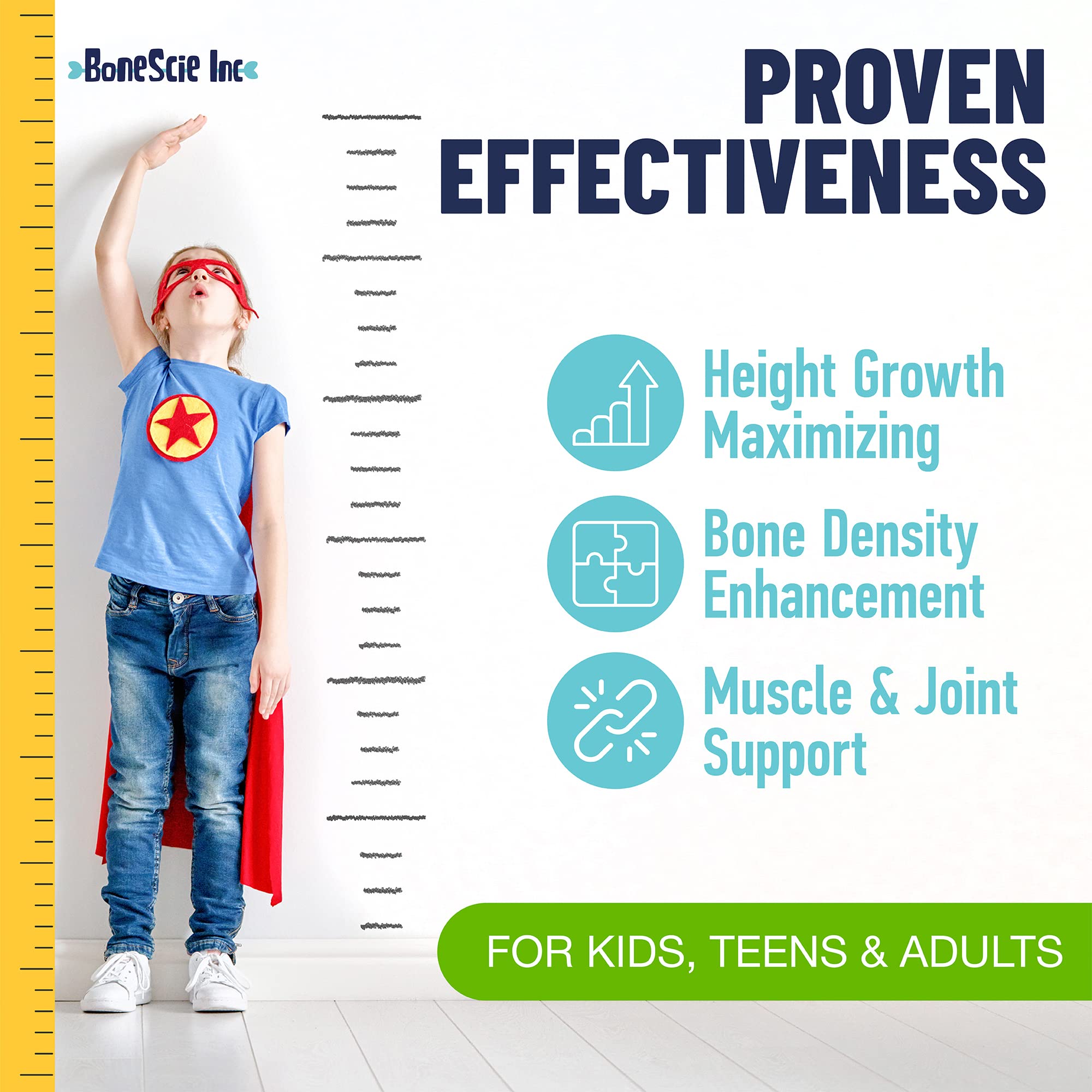 Height Growth Maximizer - Made in USA - Natural Height Increase Booster & Bone Growth Pills - Grow Taller Supplement for Adults, Teens & Kids - Vitamins for Boys & Girls to Get Taller - 120 capsules BONESCIE INC buy supplements canada