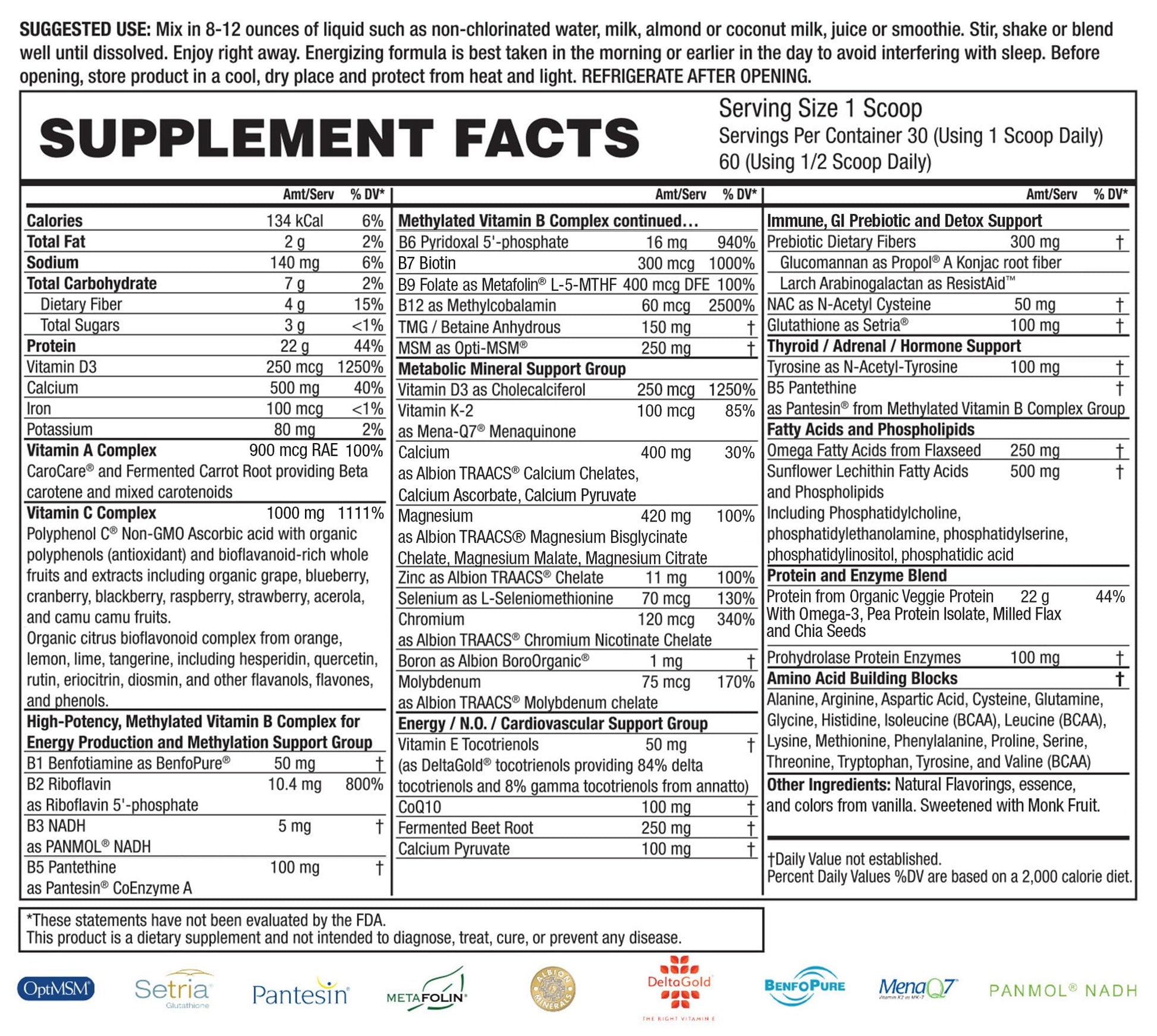 Restore Vanilla Veggie Protein | Premium Plant-Based Protein - 100% Natural and Omega 3 Fusion, Including Pea Protein Isolate - Low Carb, Keto, Dairy Free - 30 Day Supply Dr. Tennant's Dr. Tennant's buy supplements canada