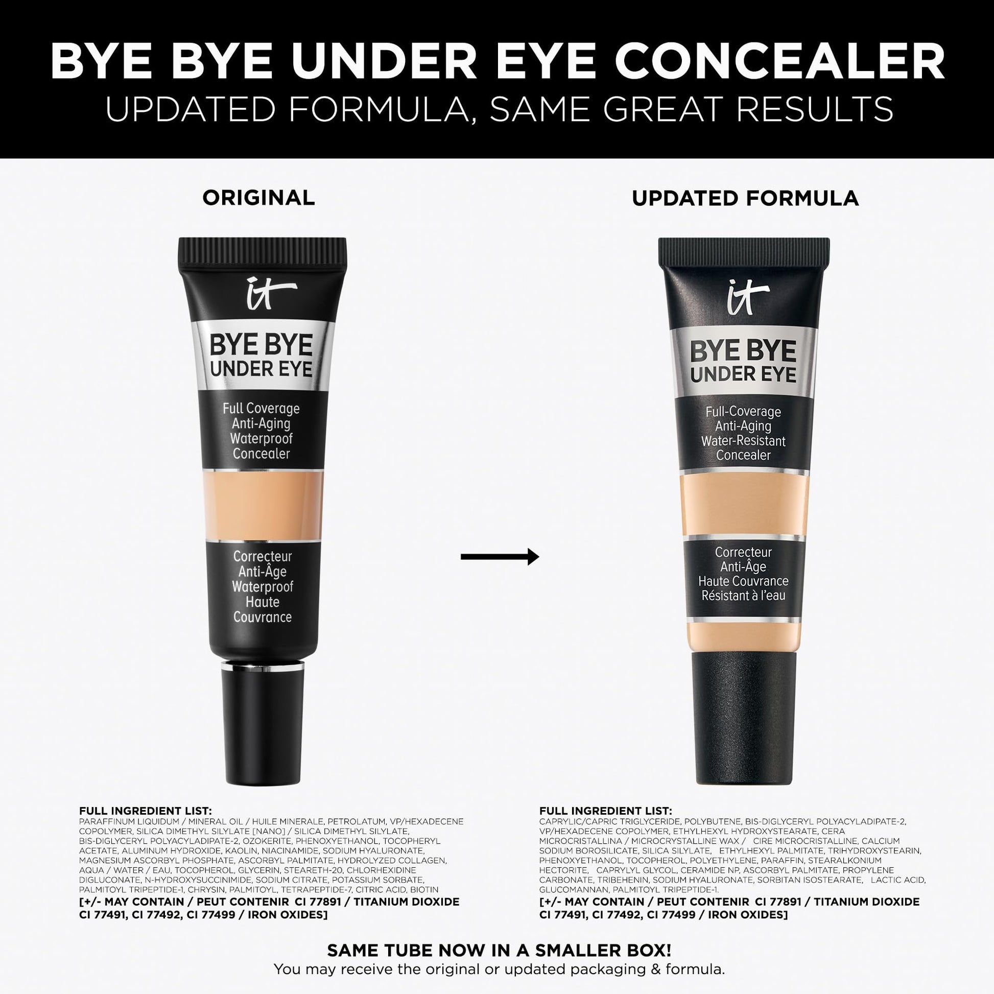 IT Cosmetics Bye Bye Under Eye Concealer (Light Nude) - Water-Resistant, Full Coverage Brightening Concealer For Dark Circles, Fine Lines, Redness & Discoloration, Anti-Aging, 24H Wear - 0.4 fl oz IT Cosmetics buy supplements canada