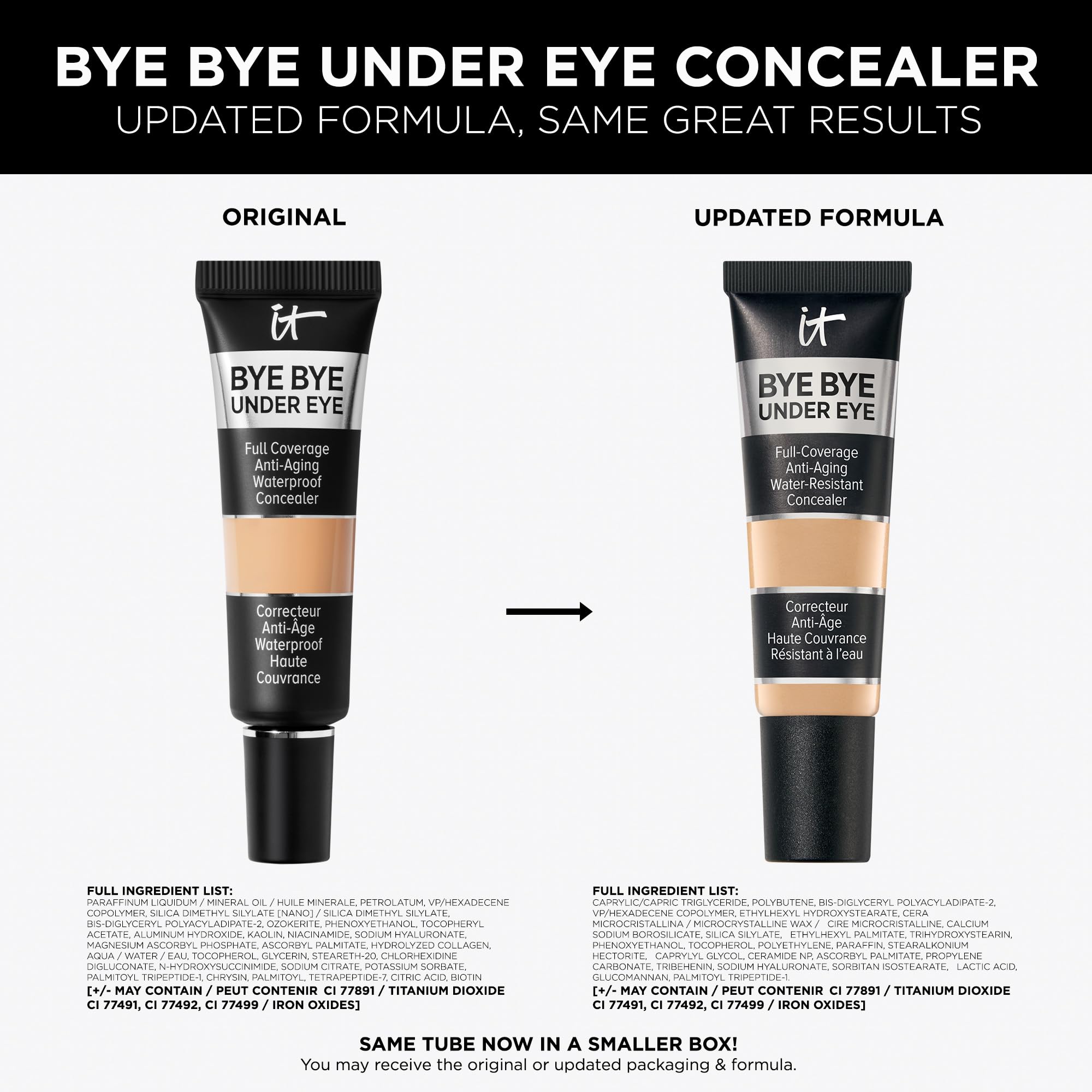 IT Cosmetics Bye Bye Under Eye Concealer (Light Nude) - Water-Resistant, Full Coverage Brightening Concealer For Dark Circles, Fine Lines, Redness & Discoloration, Anti-Aging, 24H Wear - 0.4 fl oz IT Cosmetics buy supplements canada