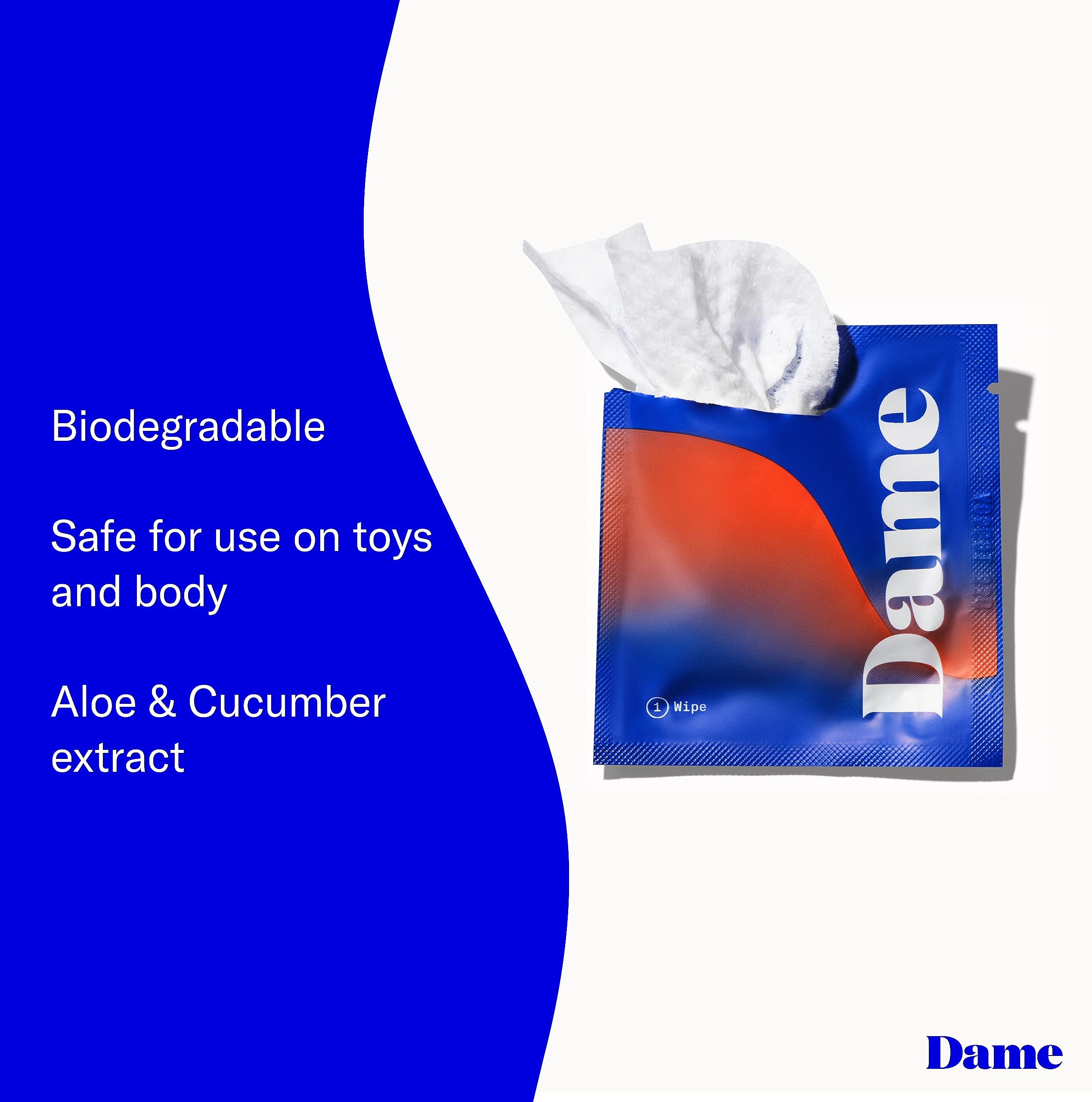 Dame Products Body Wipes - Cleansing and Nourishing - pH-Balanced Formulated with Aloe Dame Products buy supplements canada