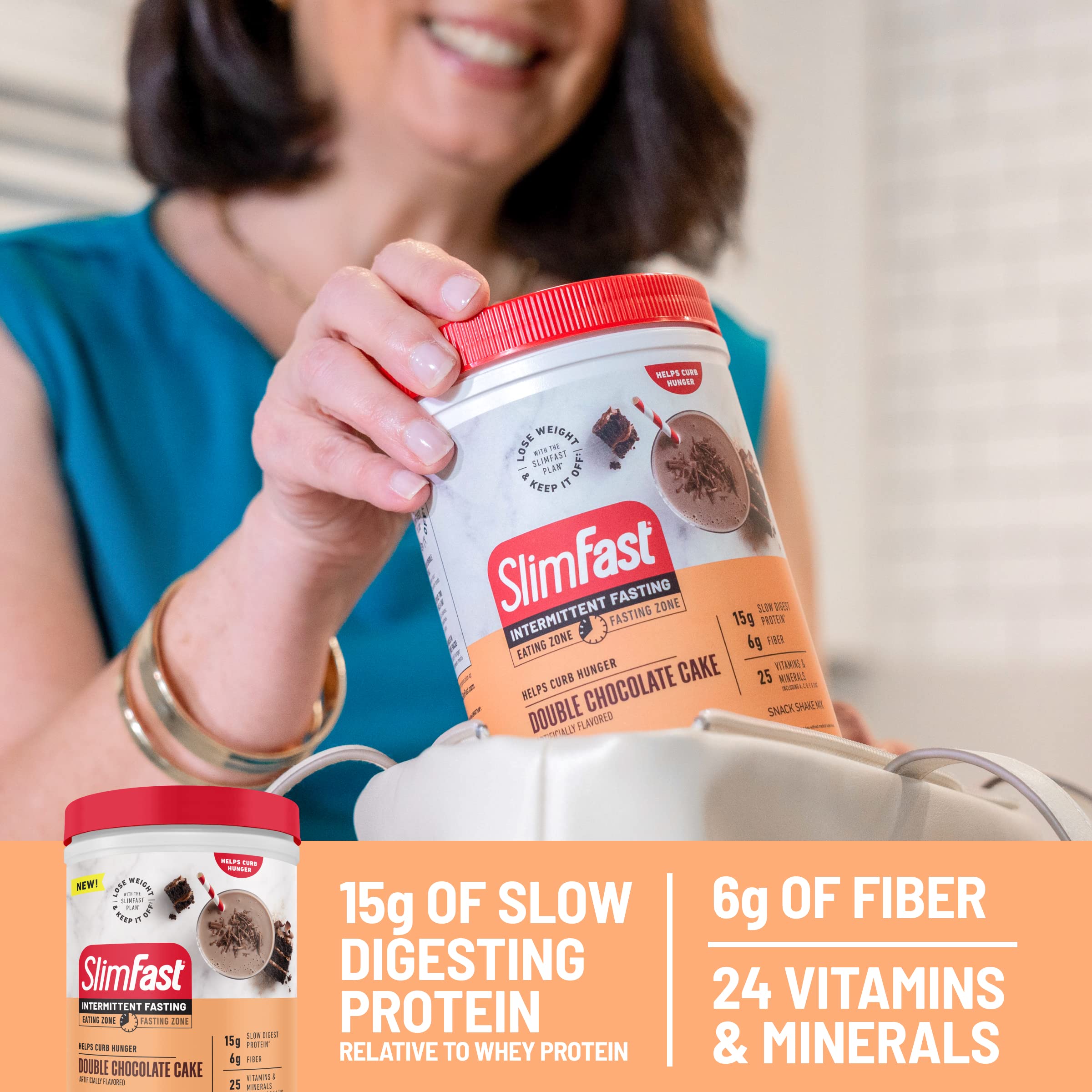 SlimFast Intermittent Fasting, Casein Protein Powder, Biotin with Vitamin & Mineral Bend SlimFast buy supplements canada