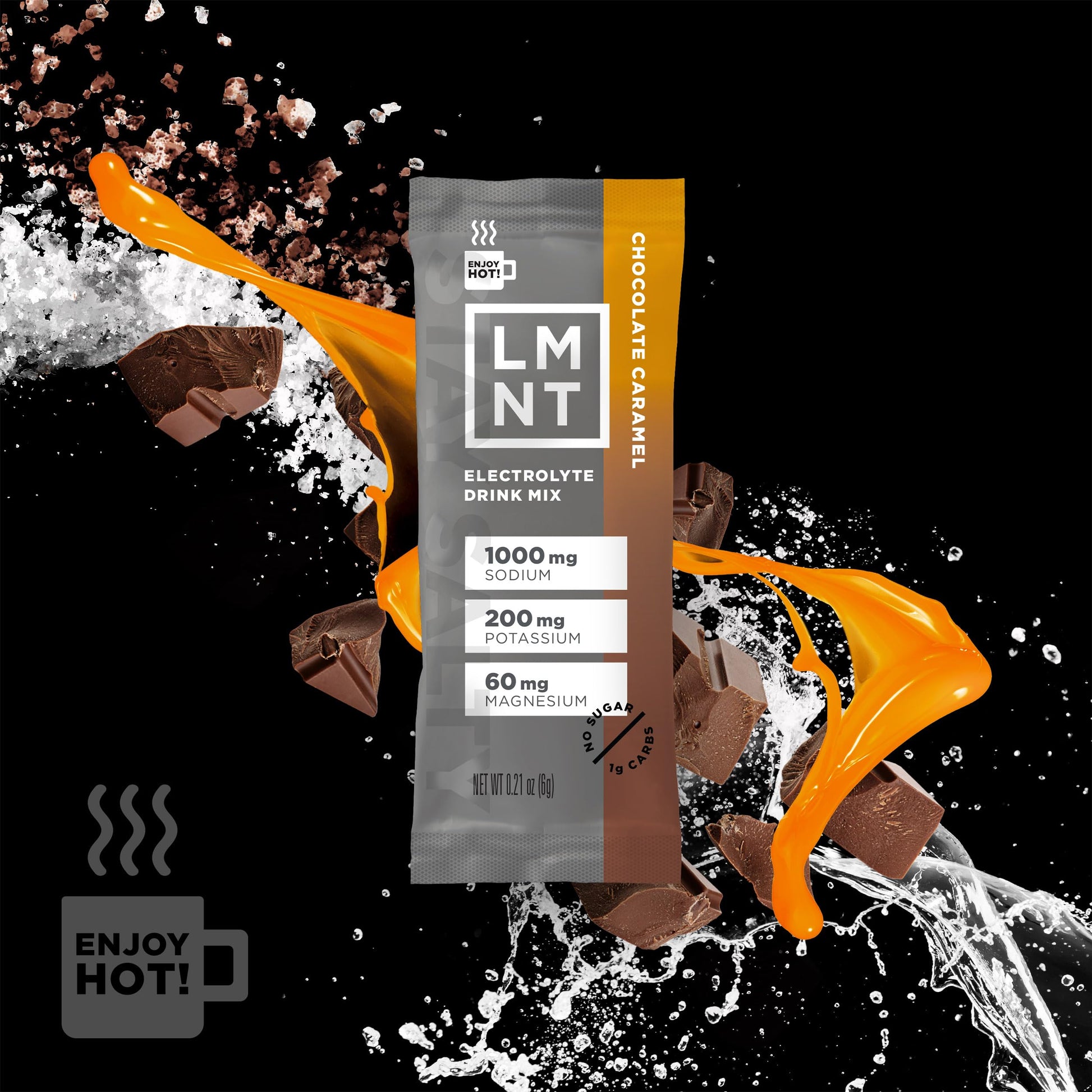 LMNT Hot Chocolate and Coffee Mixer - Chocolate Caramel Salt Electrolytes | No Sugar Drink LMNT buy supplements canada