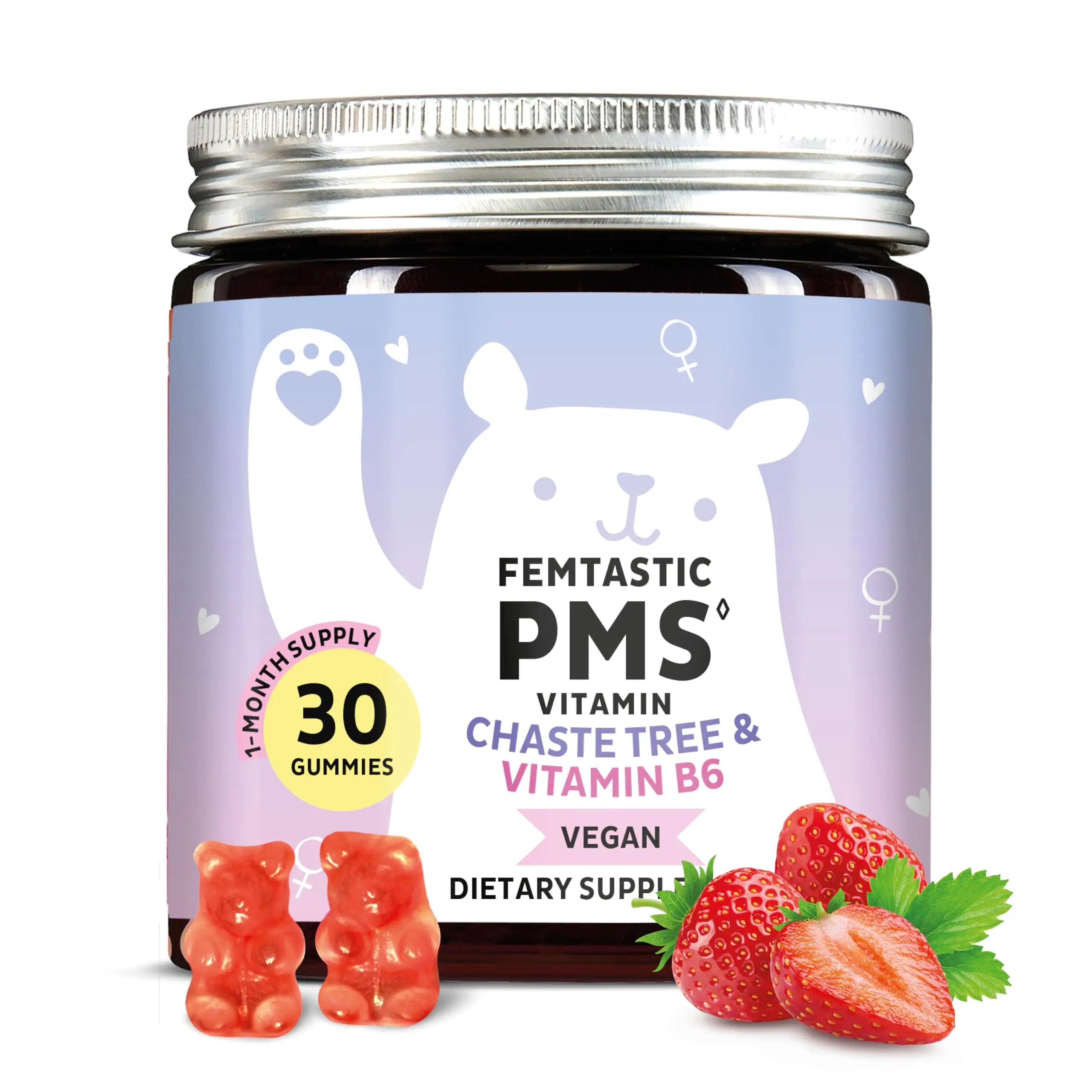 PMS Support Supplement for Women. Menstrual Relief Gummies to Target Hormonal Breakouts, Bloating, Period Cramps, & Mood Swings. Bears with Benefits buy supplements canada