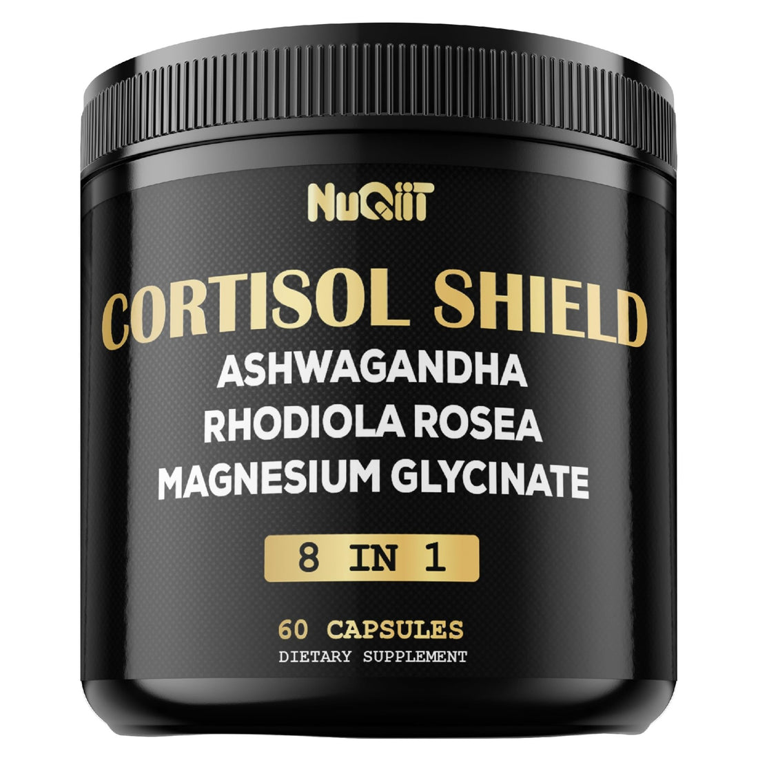 8in1 Cortisol Shield - Ashwagandha and Magnesium, Rhodiola Rosea, Lions Mane, Sea Moss, Turmeric, St Jonh's Wort - Mind& Mood Balance, Rest Well, Support Immume - 60 Capsules - OzHealthStandard