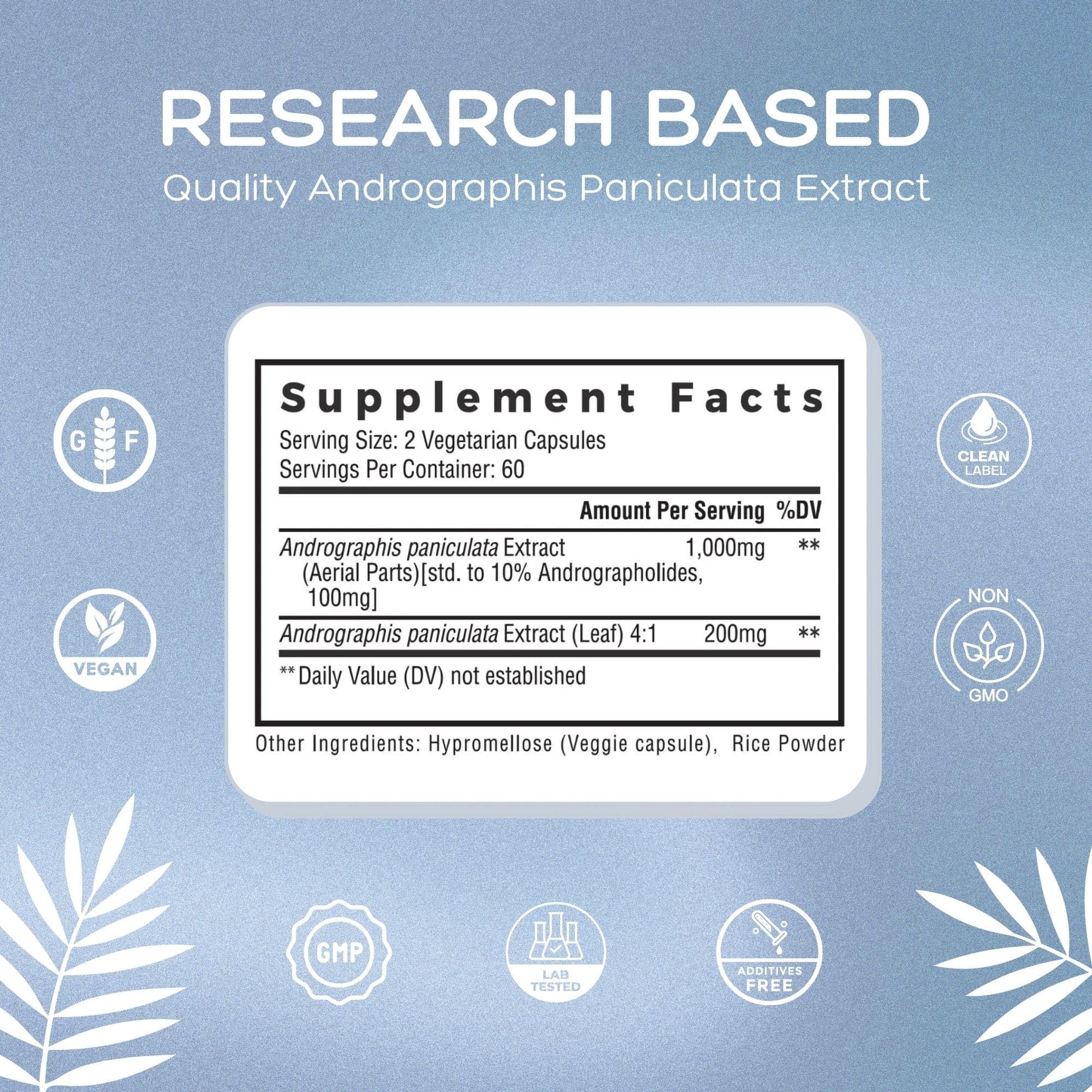 Palmara Health Premium Andrographis Paniculata Extract 1,200mg with 100mg Andrographolides Vegan Capsules for Immune & Digestive Support, Non-GMO, Gluten Free, Herbal Dietary Supplement Palmara Health buy supplements canada