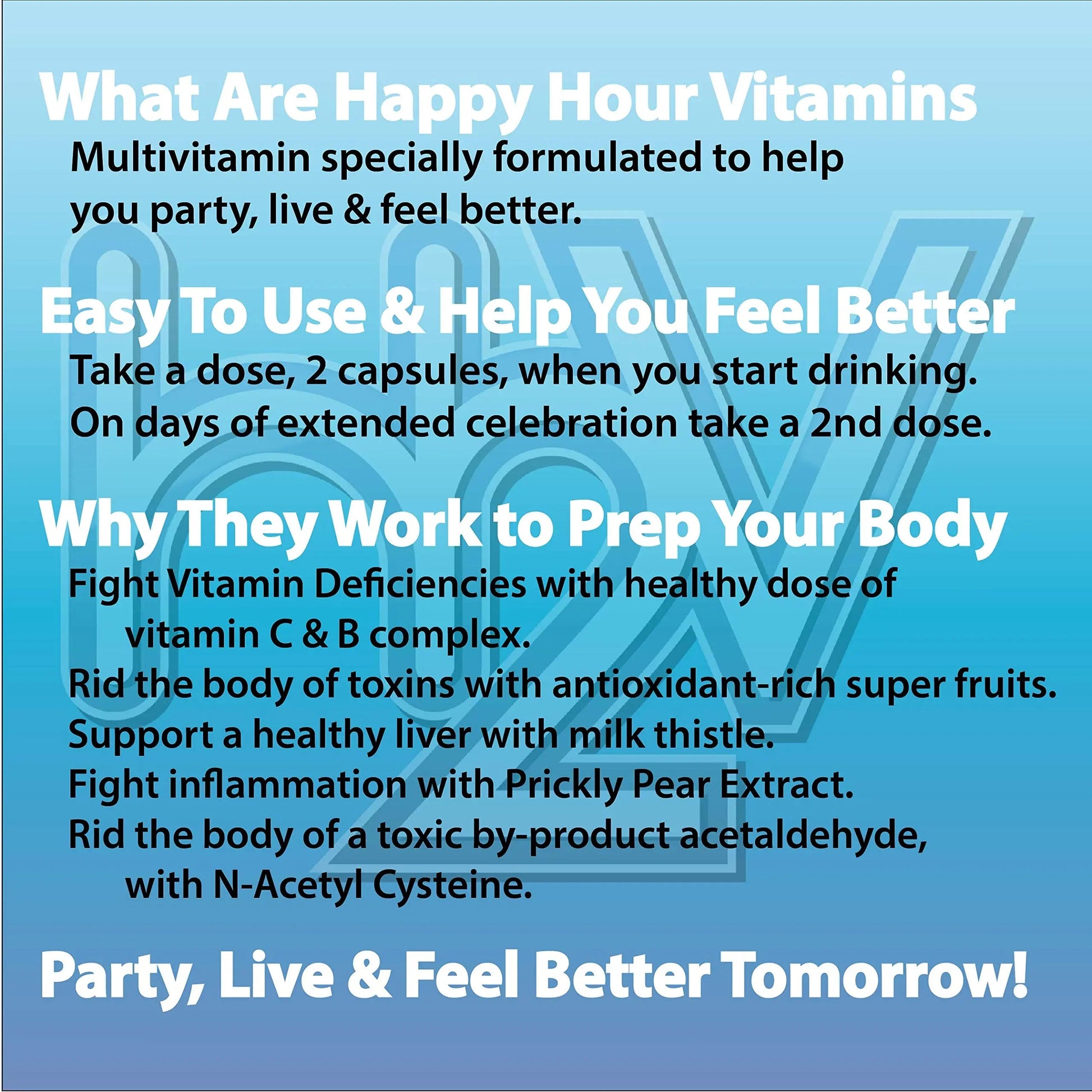 Happy Hour Vitamins Bottle - Multivitamin Formulated for Better Mornings – Live & Feel Better with Milk Thistle, Prickly Pear Cactus Happy Hour Vitamins buy supplements canada