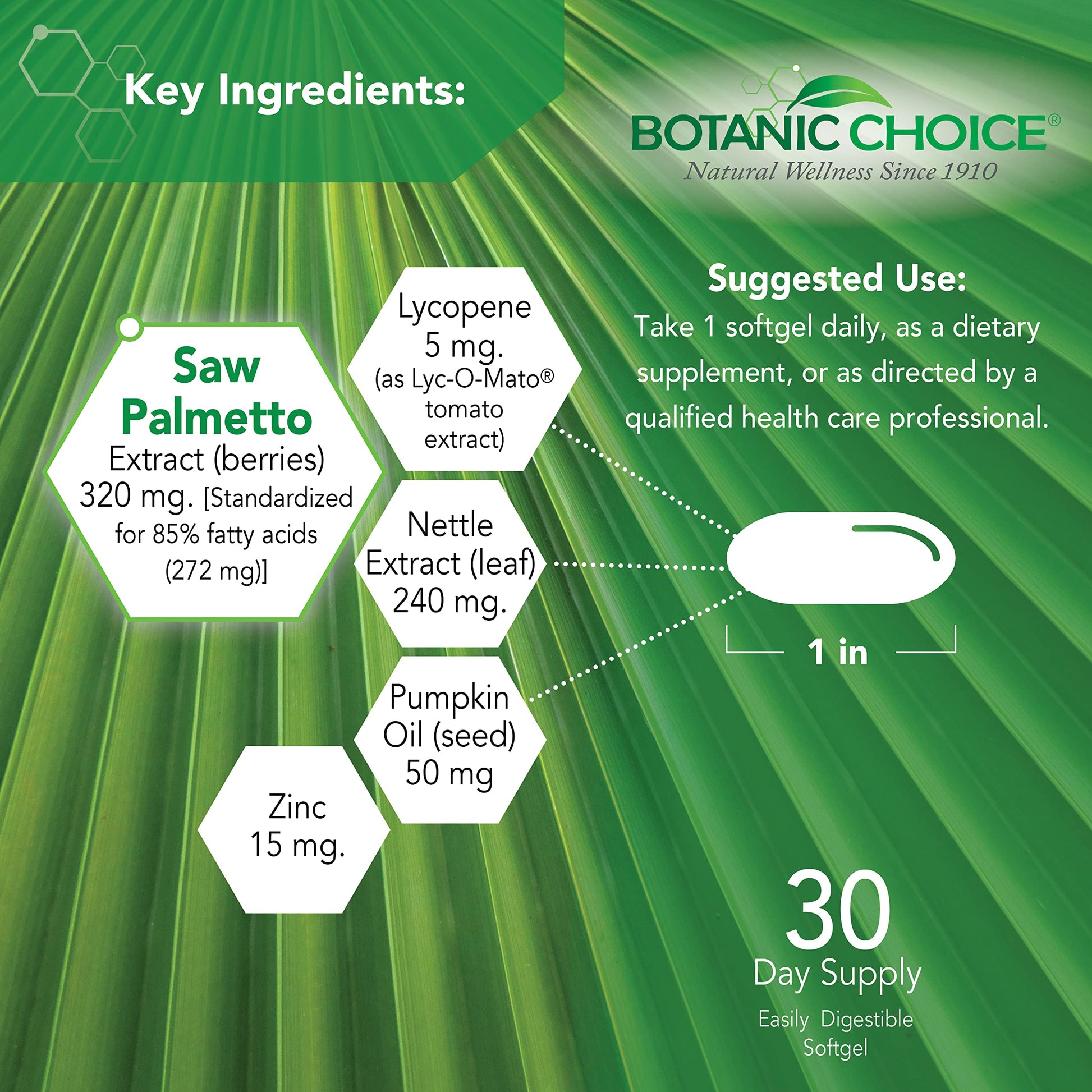 Botanic Choice Mega Fruits and Veggies Blend (60 Capsules) + Prostate 9 Complex (30 Softgels) Bundle - Energy Balance & Superfood Supplement + Urinary Flow & Cellular Health Botanic Choice buy supplements canada