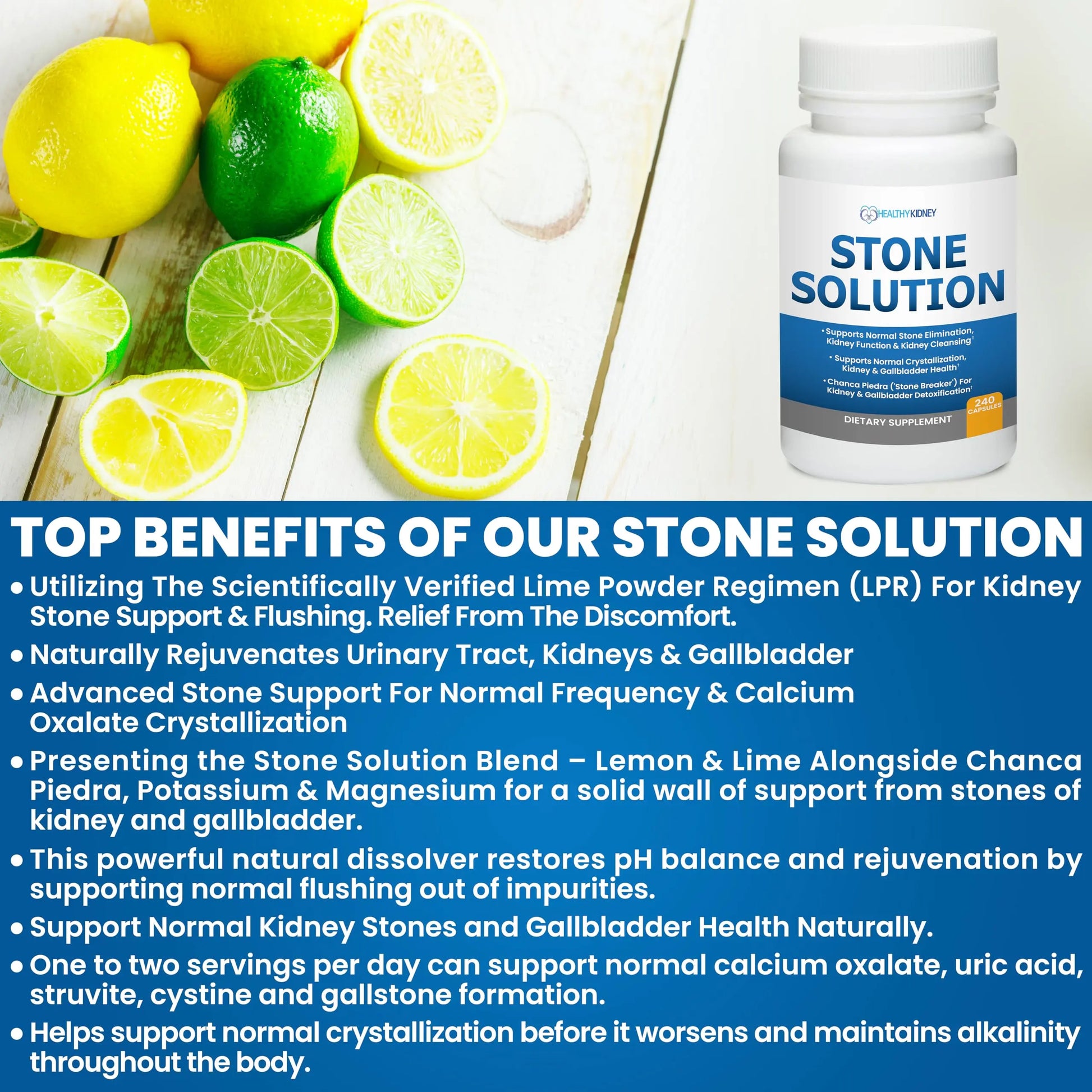 Stone Solution Capsules- Natural Dissolver, Kidney Stone Support & Kidney Cleanser Chanca Piedra Stone Breaker Gallbladder Cleanse, Flush & Stop Recurrence, Stone Relief 60 Servings Kidney Restore buy supplements canada