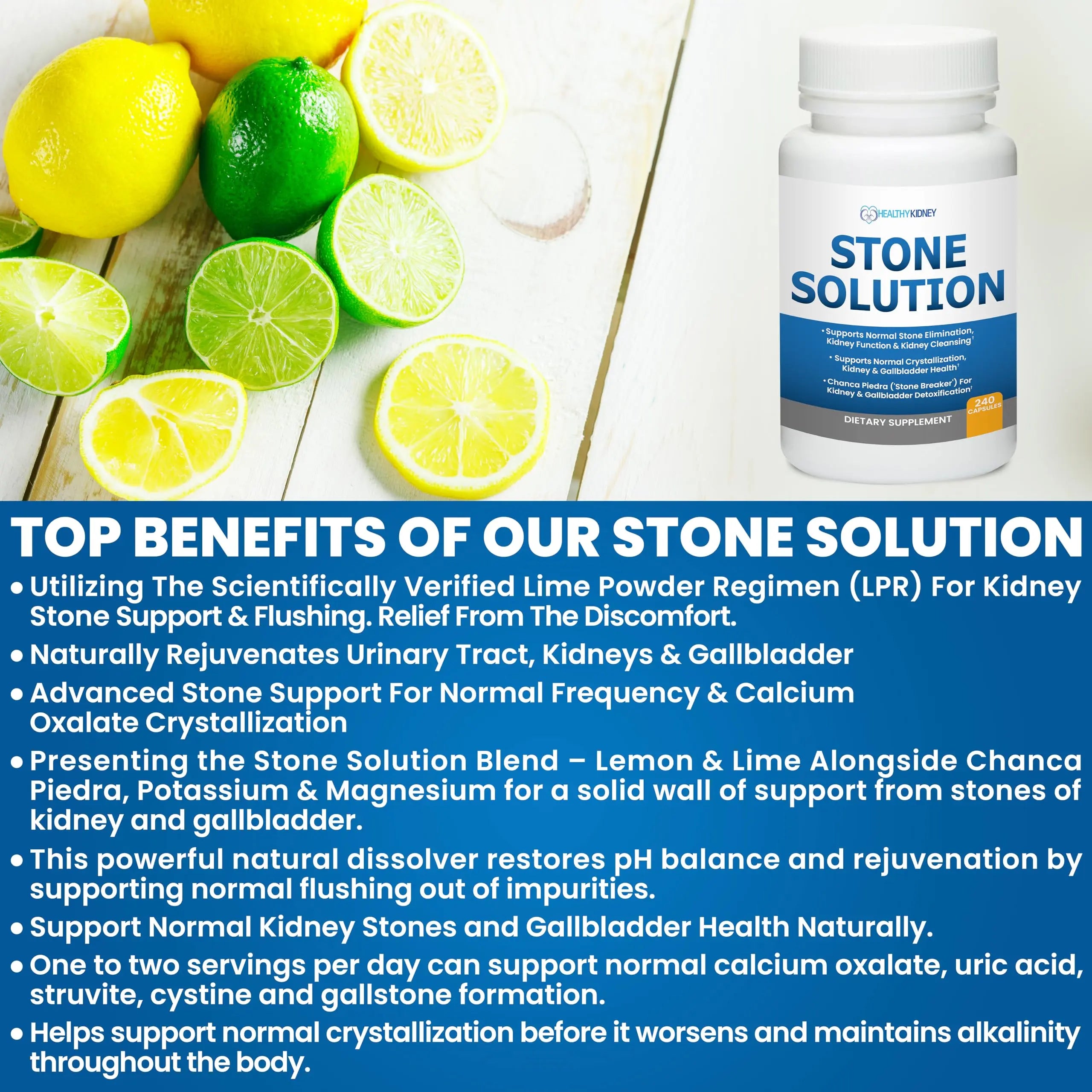 Stone Solution Capsules- Natural Dissolver, Kidney Stone Support & Kidney Cleanser Chanca Piedra Stone Breaker Gallbladder Cleanse, Flush & Stop Recurrence, Stone Relief 60 Servings Kidney Restore buy supplements canada