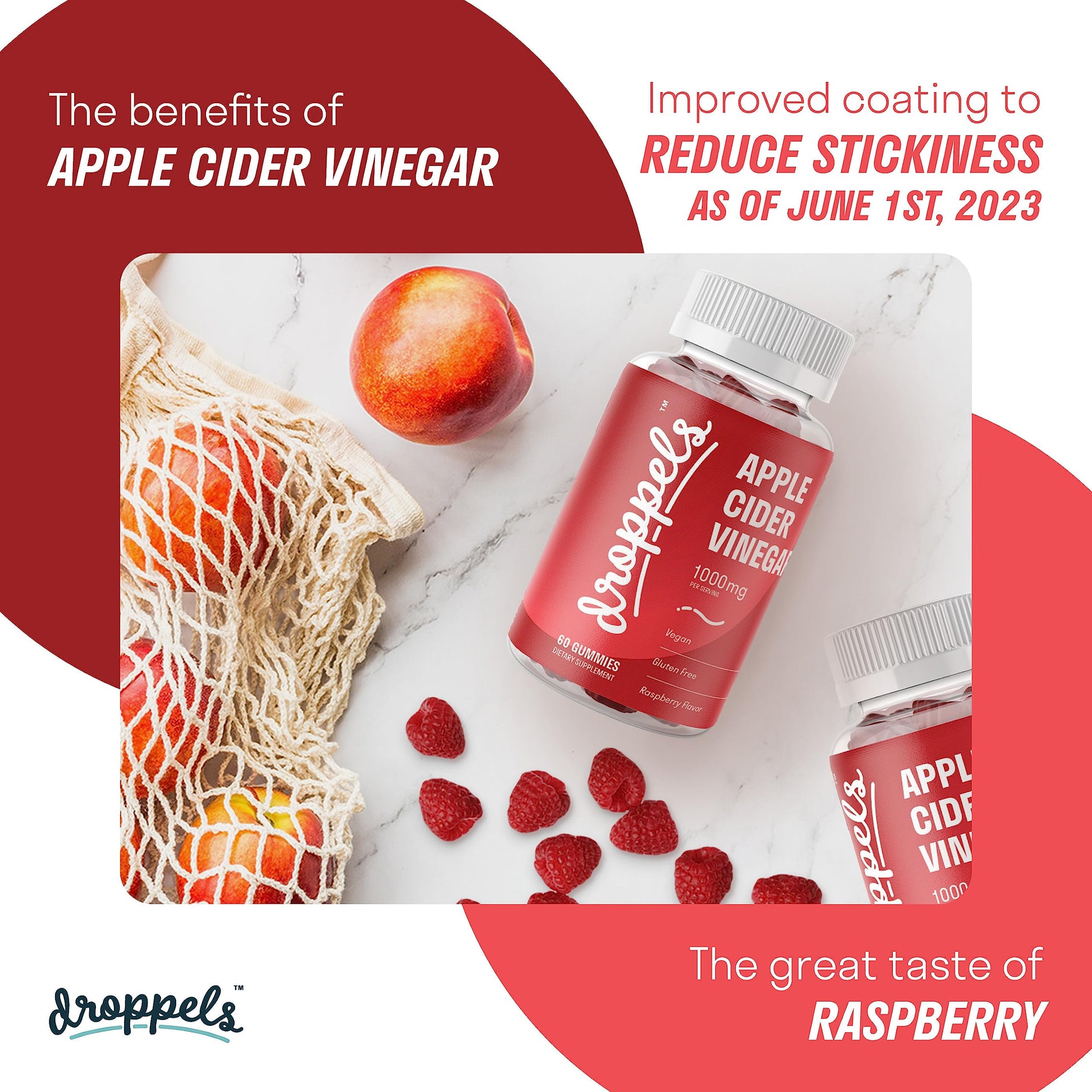 Droppels Apple Cider Vinegar Gummies 1000mg with Beet Root & Pomegranate - ACV Keto Droppels buy supplements canada
